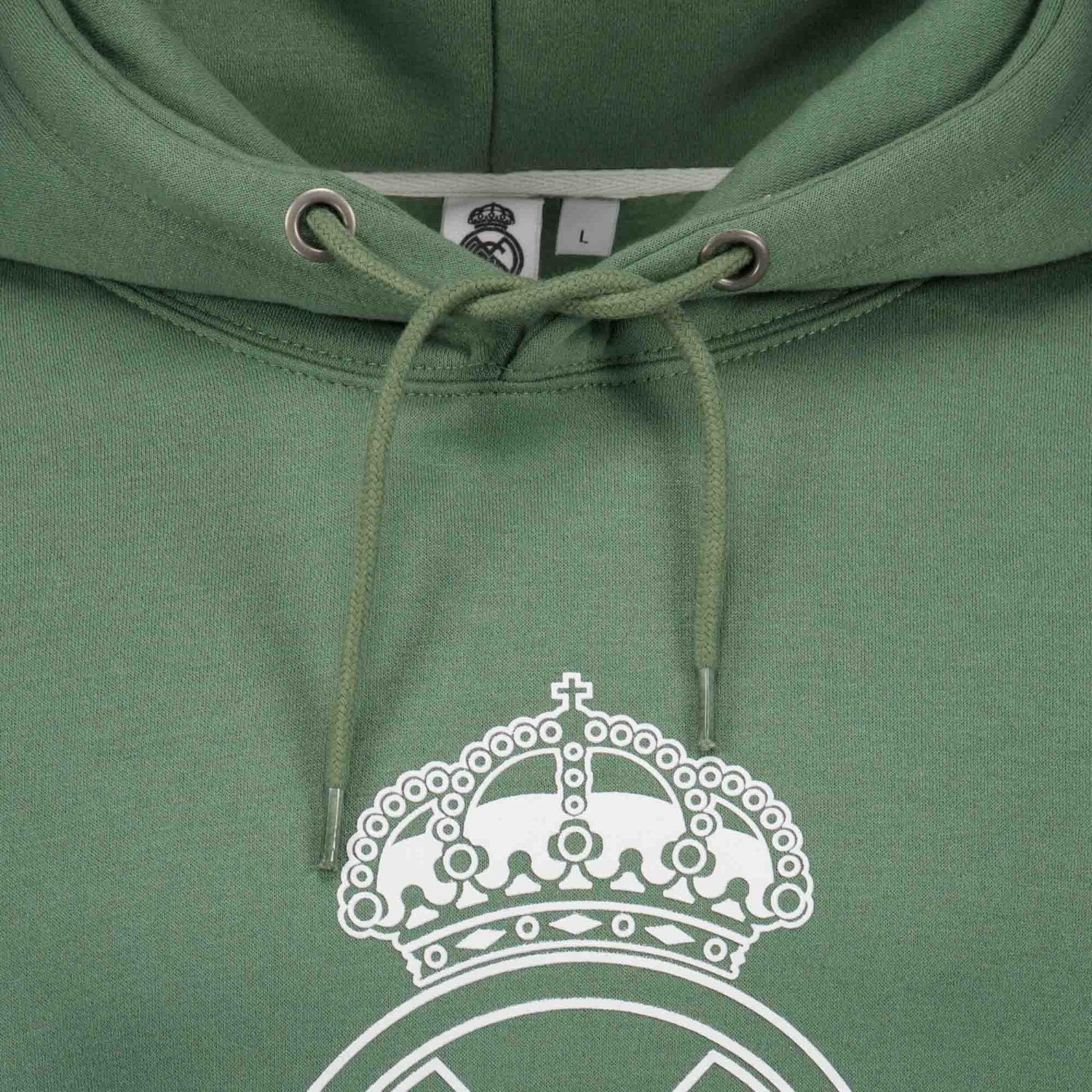 Men’s Dark Green Color Crest Hoodie Real Madrid - Image 6