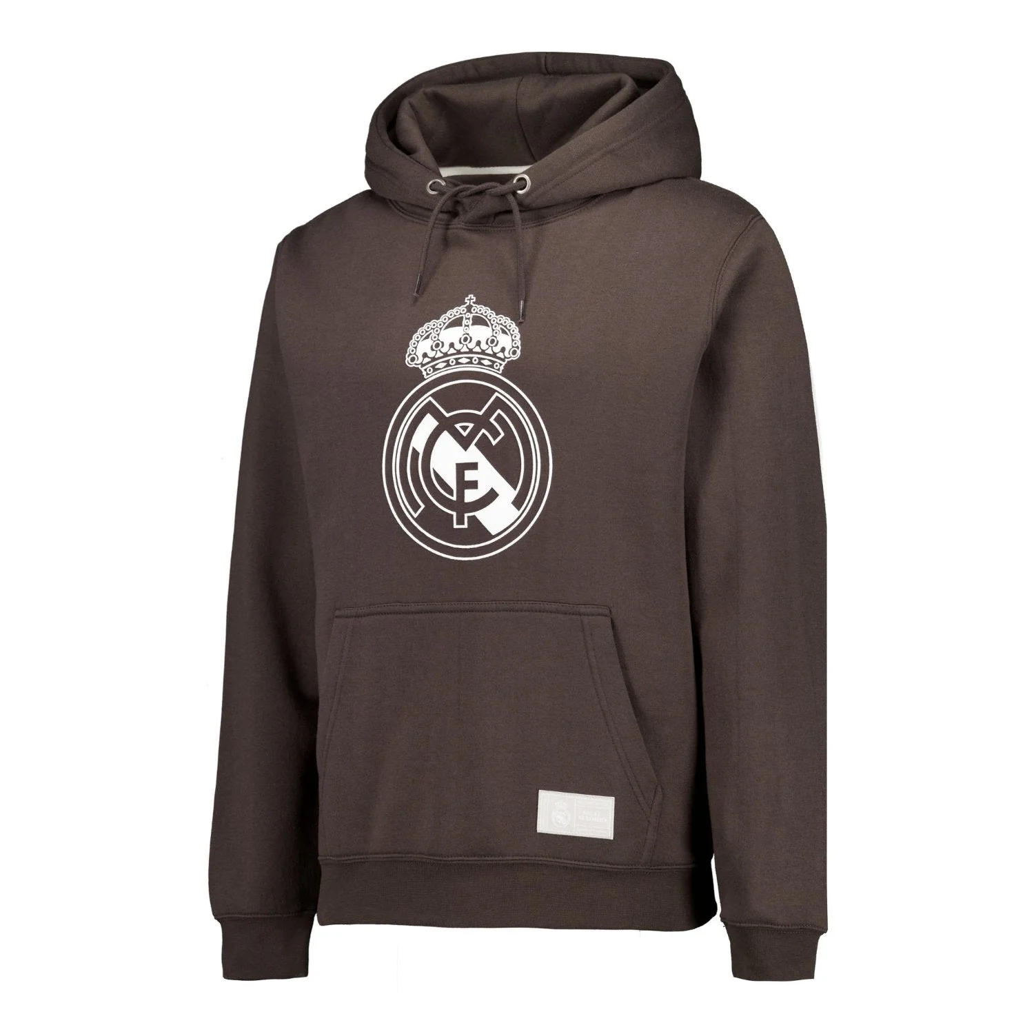 Mens Color Crest Hoodie Washed Black Real Madrid - Image 4
