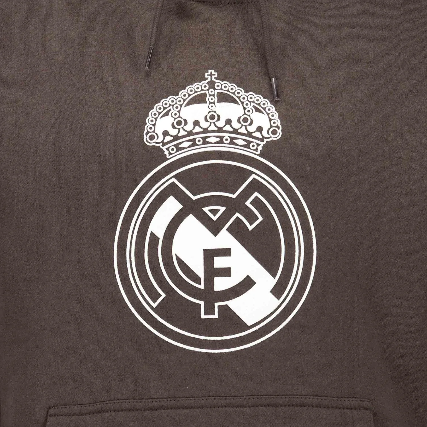 Mens Color Crest Hoodie Washed Black Real Madrid - Image 5