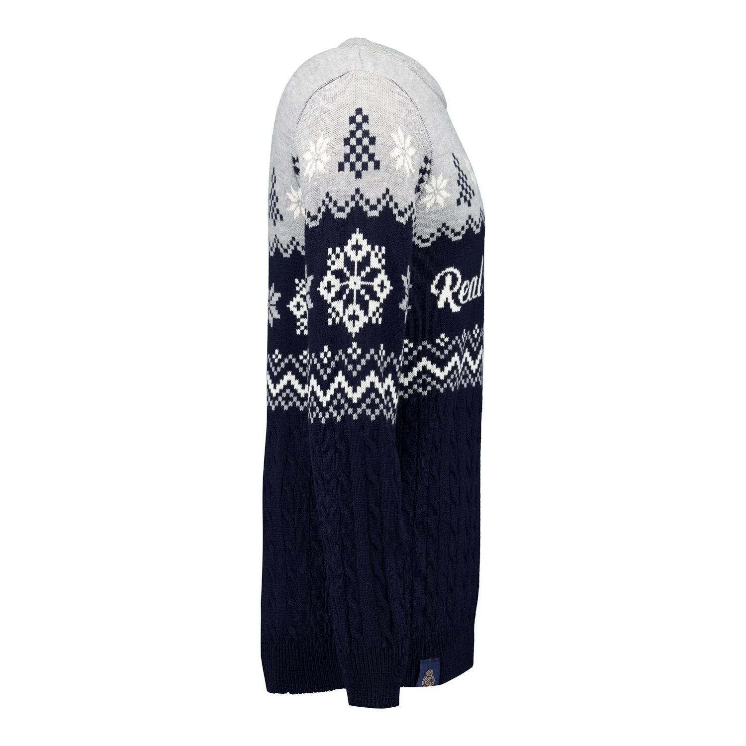 Men’s Navy Real Madrid Christmas Sweater - Image 3