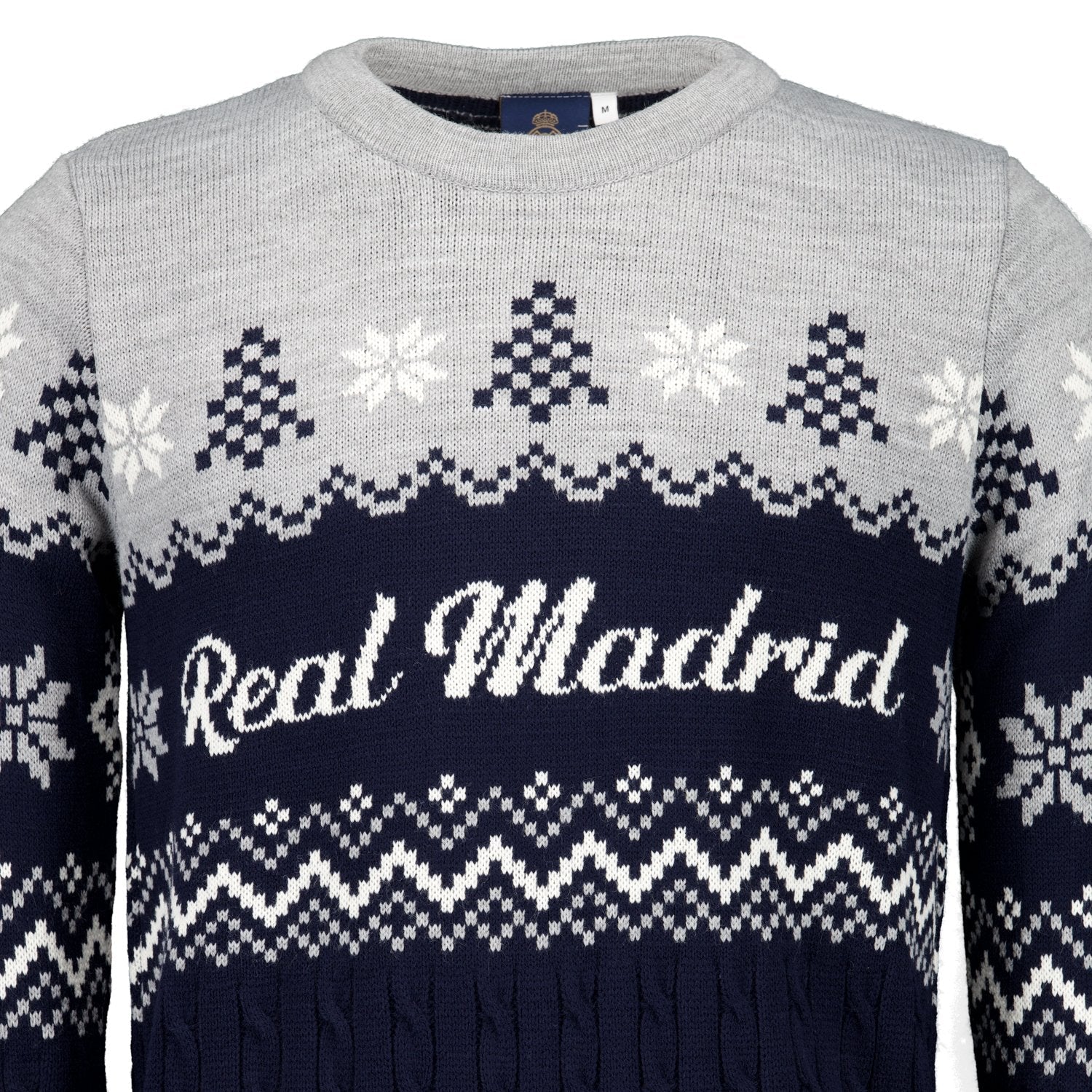 Men’s Navy Real Madrid Christmas Sweater - Image 5