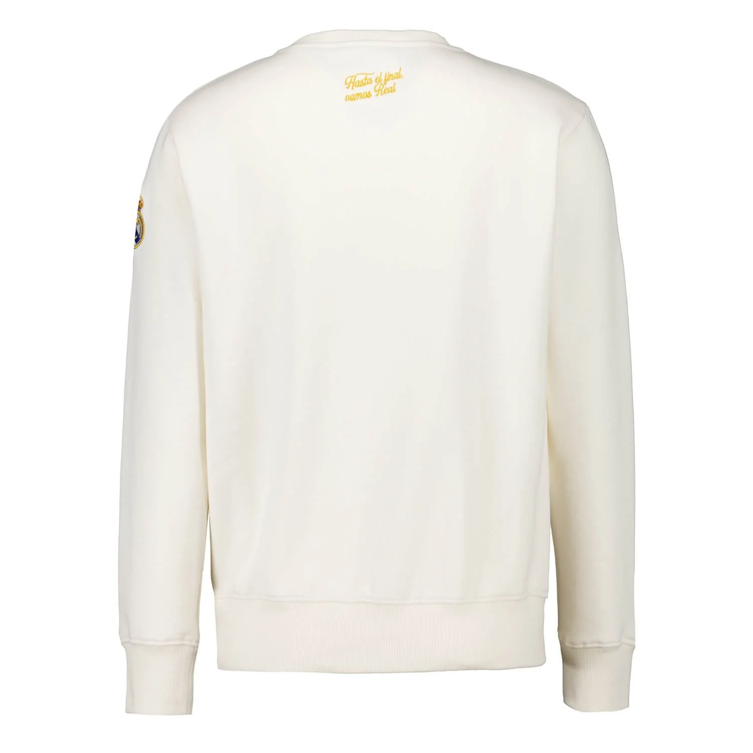 Mens Baseball Crewneck Sweatshirt Off White Real Madrid - Image 4