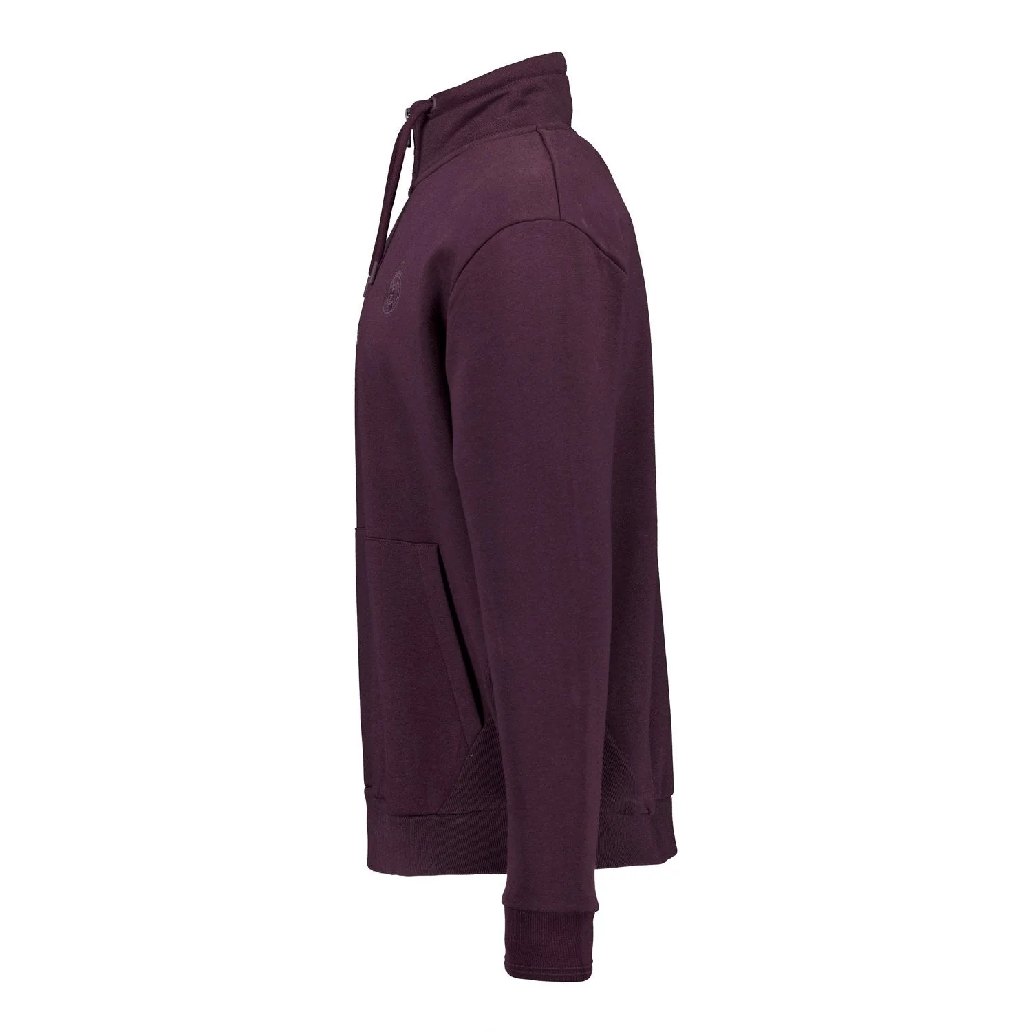 Men’s Plum Noir 1/4 Zip Sweatshirt in Plum - Image 3