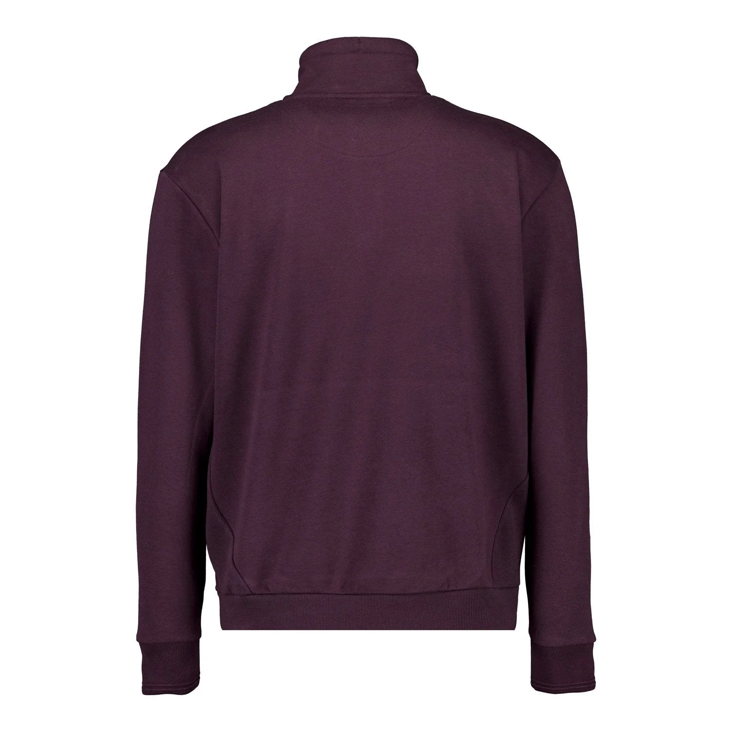 Men’s Plum Noir 1/4 Zip Sweatshirt in Plum - Image 4