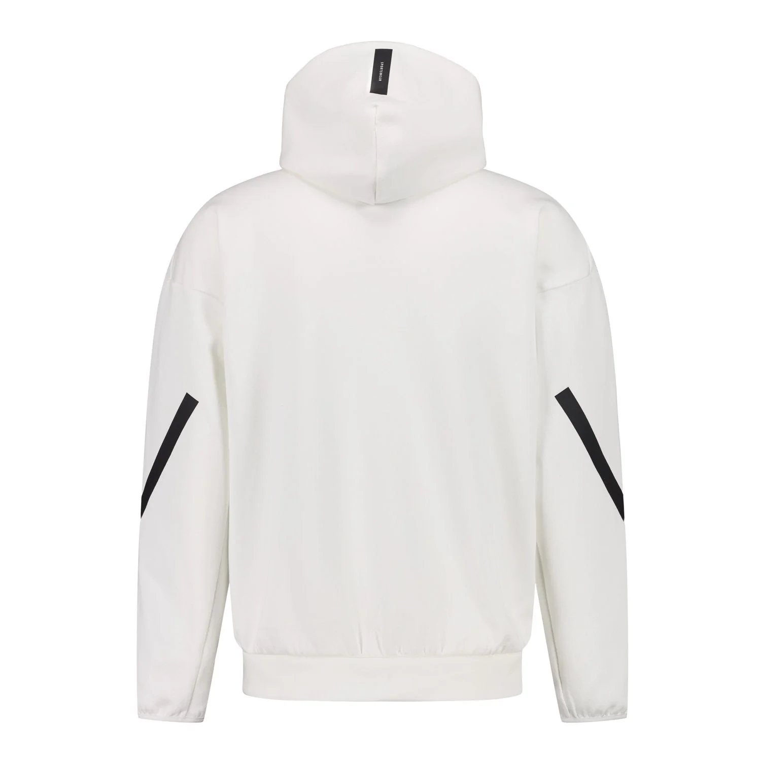 Mens adidas Real Urban Full Zip Hoodie White - Image 4