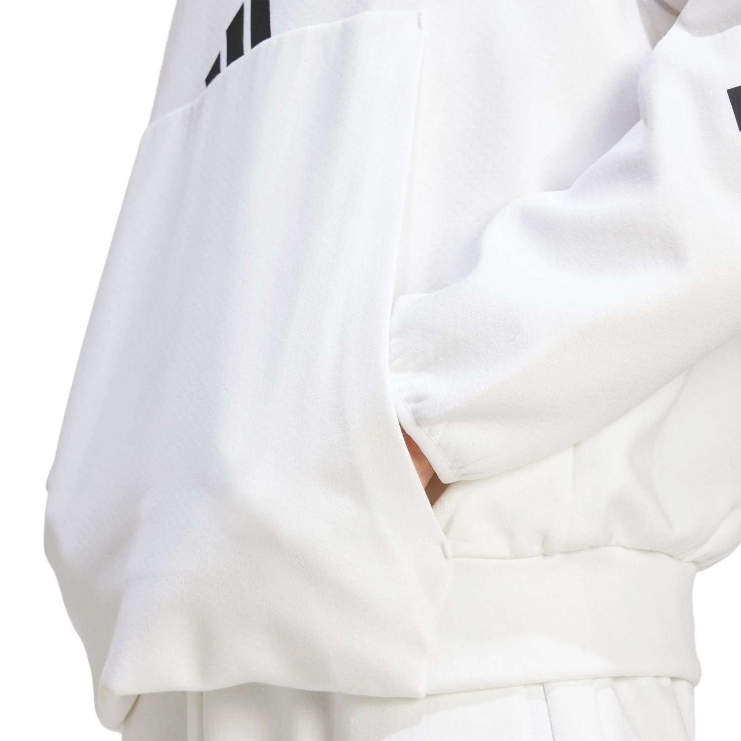 Mens adidas Real Urban Hoodie White - Image 4