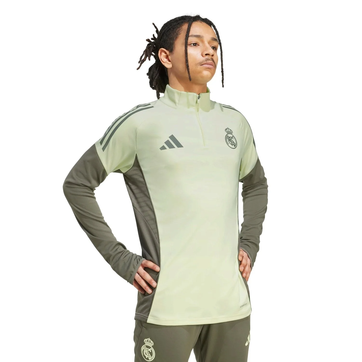 Mens adidas Training Top 25/26 Lime Green - Image 2