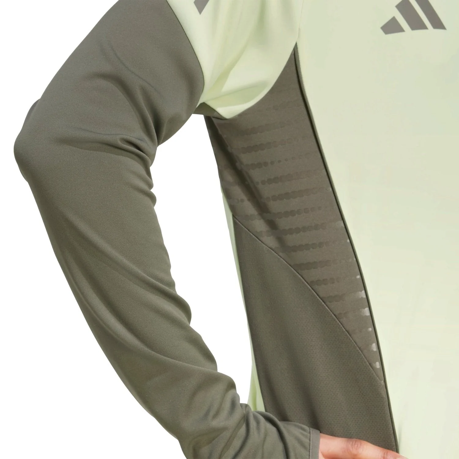 Mens adidas Training Top 25/26 Lime Green - Image 3