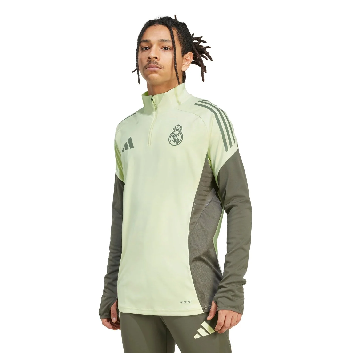 Mens adidas Training Top 25/26 Lime Green - Image 5