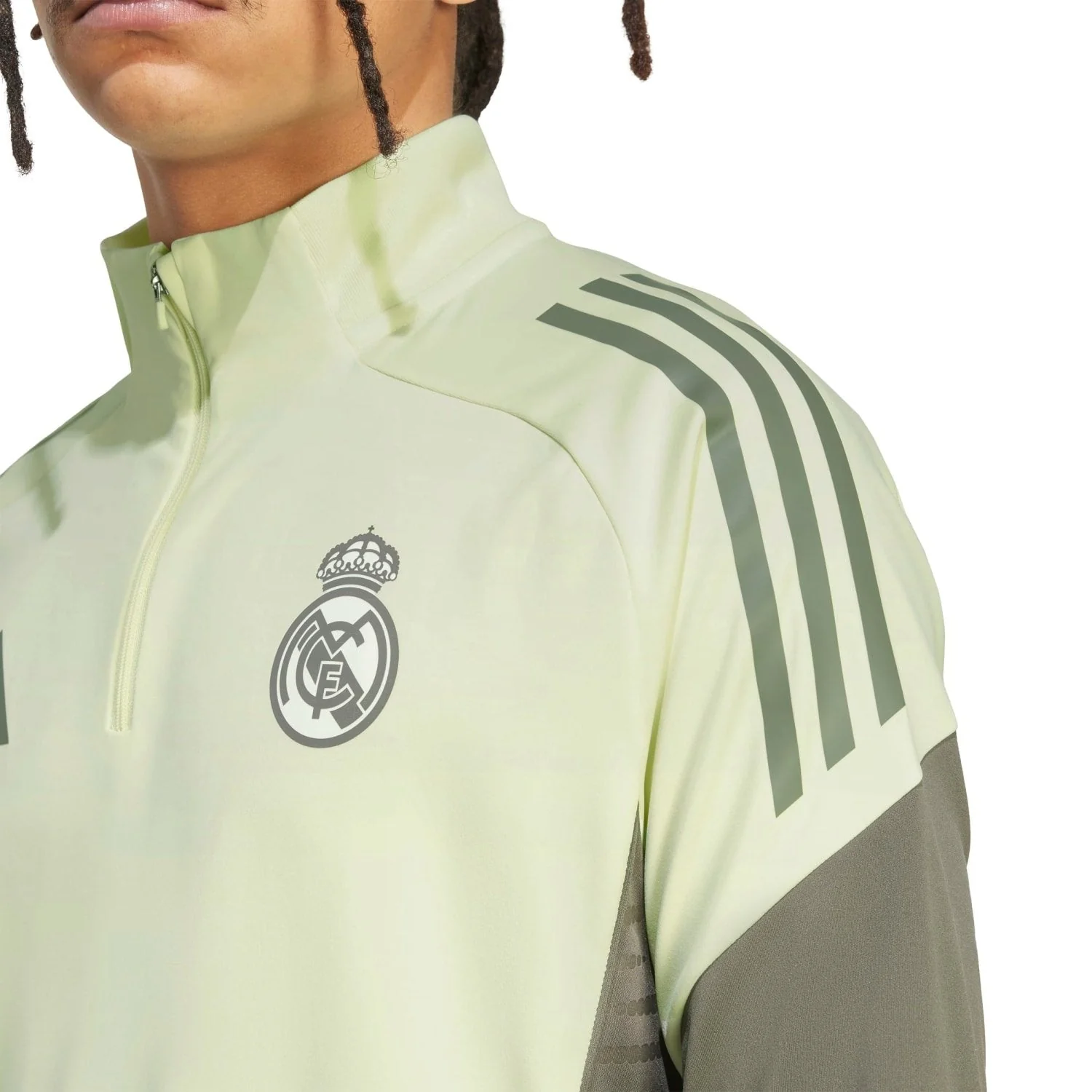 Mens adidas Training Top 25/26 Lime Green - Image 6