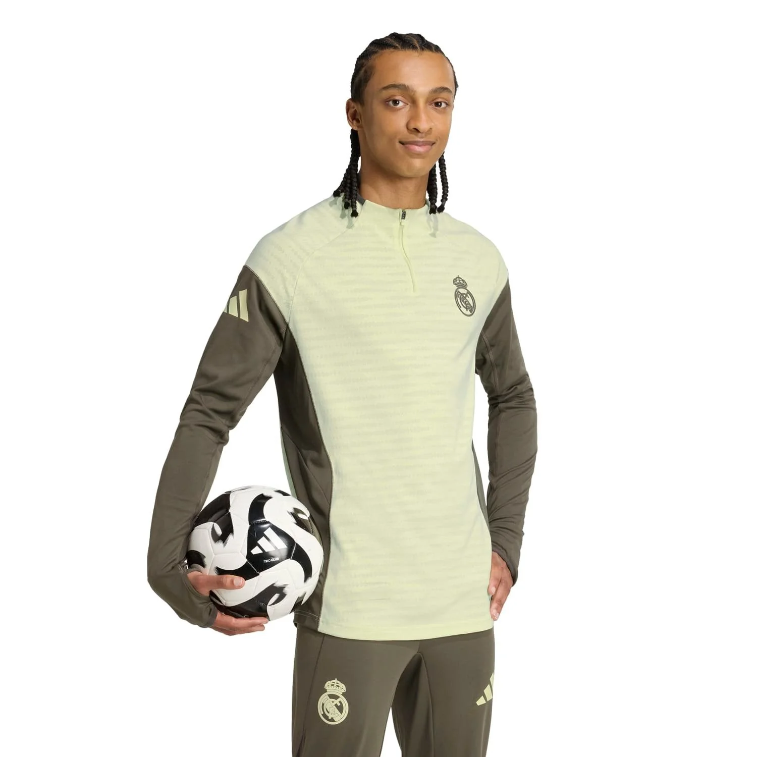 Mens adidas Pro Training Top 25/26 Lime Green - Image 3