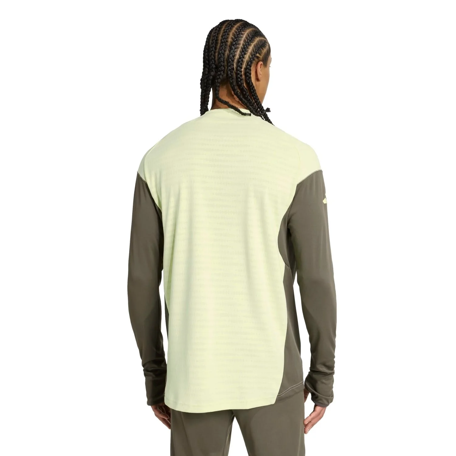 Mens adidas Pro Training Top 25/26 Lime Green - Image 4