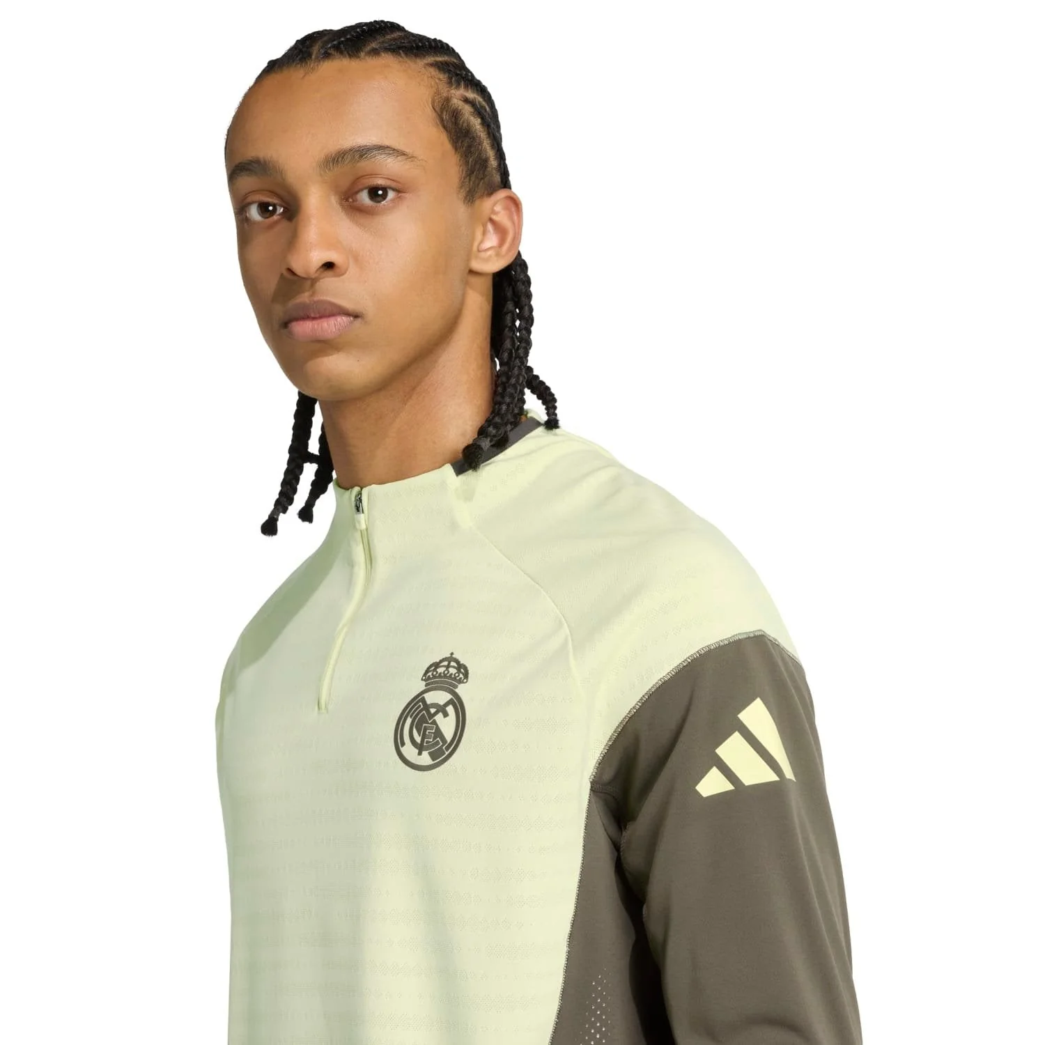 Mens adidas Pro Training Top 25/26 Lime Green - Image 5
