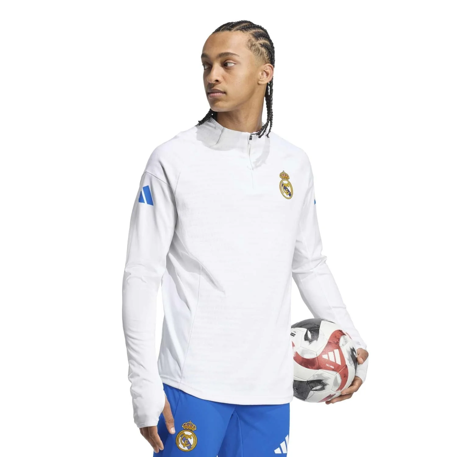 Mens adidas UCL Pro Training Top 25/26 White - Image 5