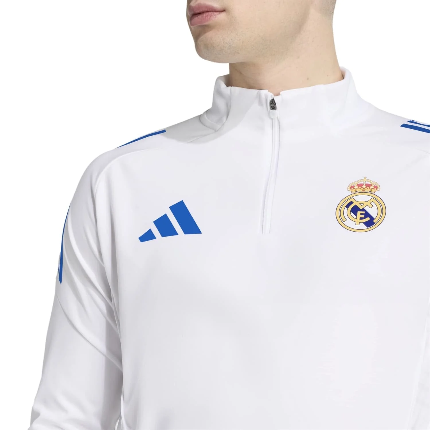 Mens adidas UCL Training Top 25/26 White - Image 5