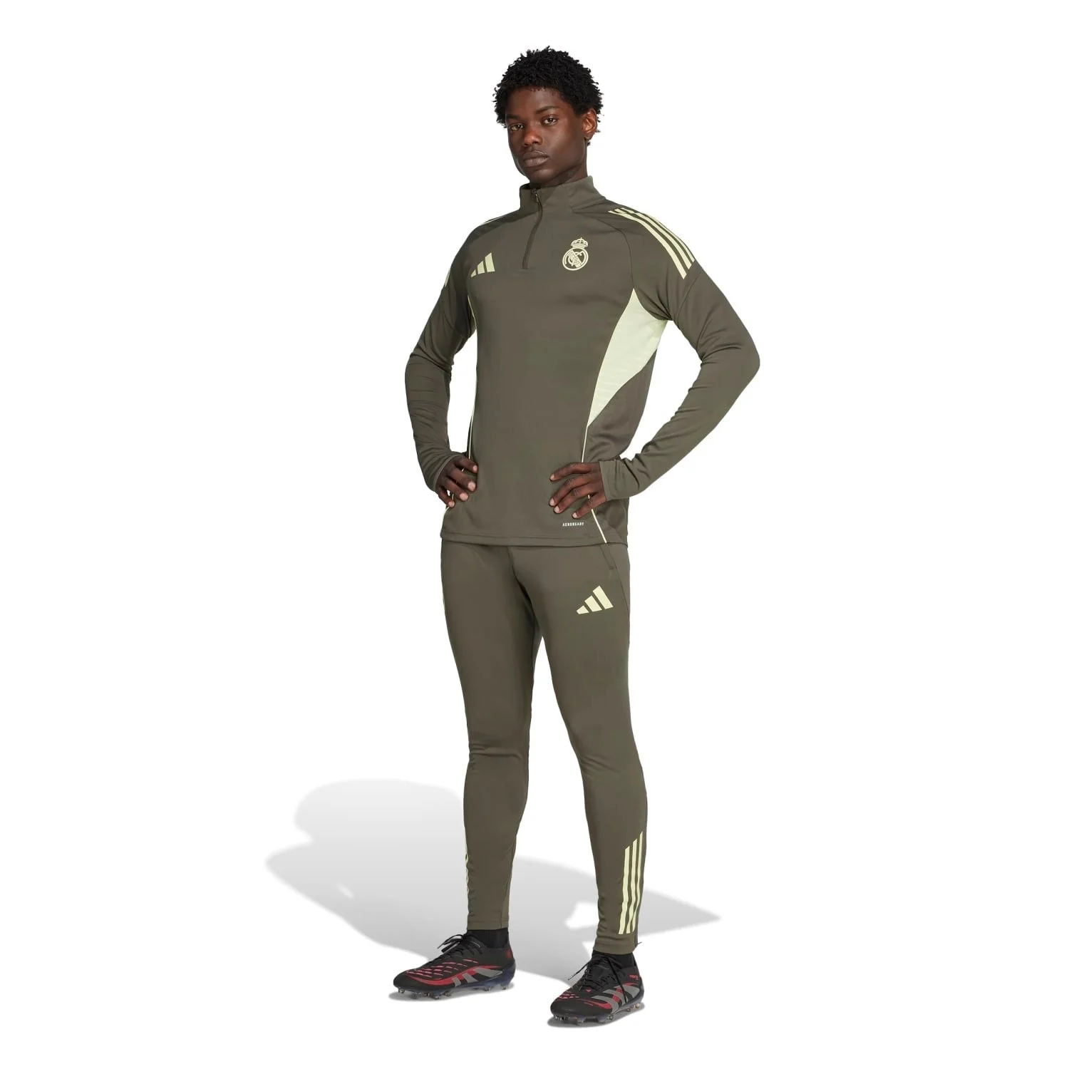 Mens adidas Training Top 25/26 Dark Olive - Image 3