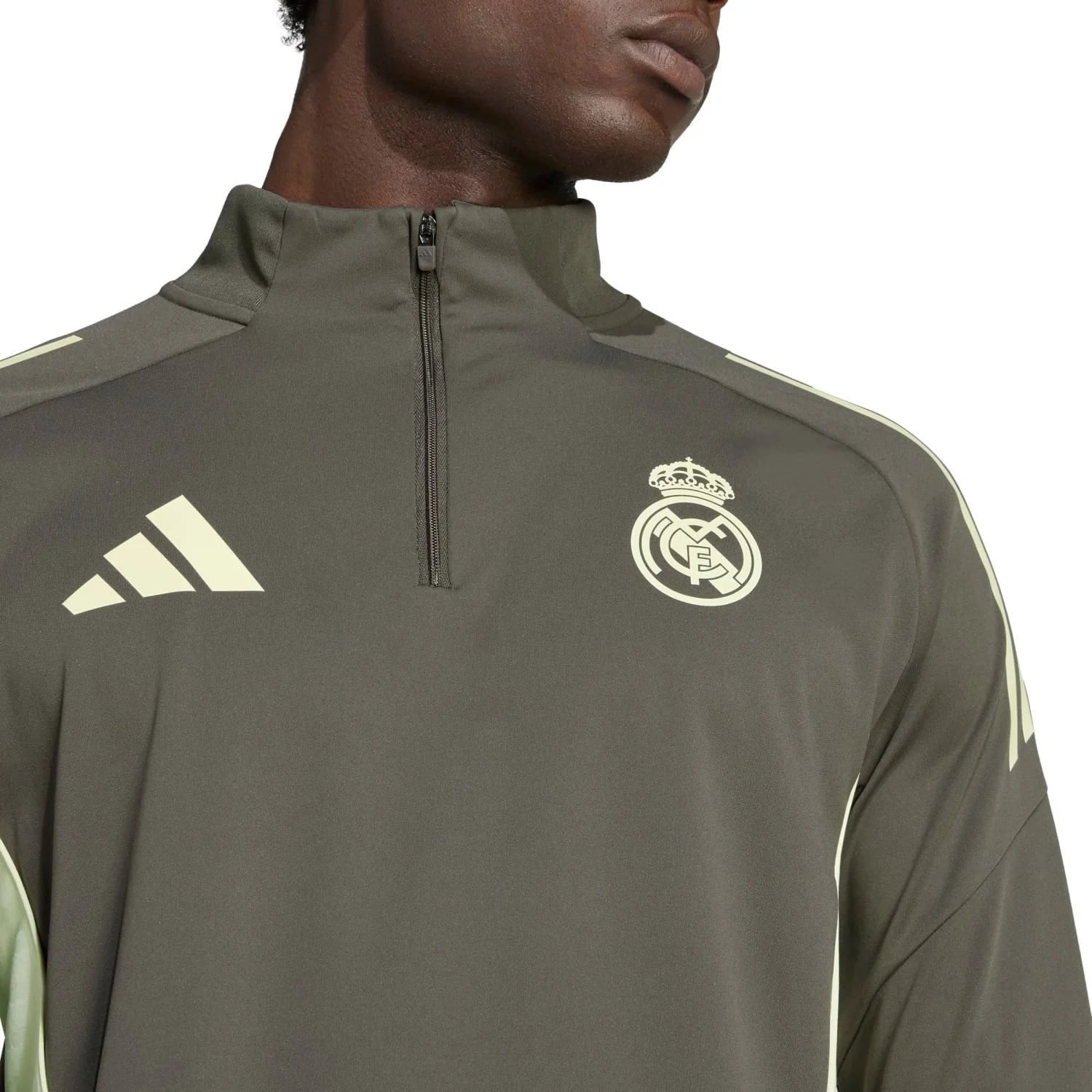 Mens adidas Training Top 25/26 Dark Olive - Image 5