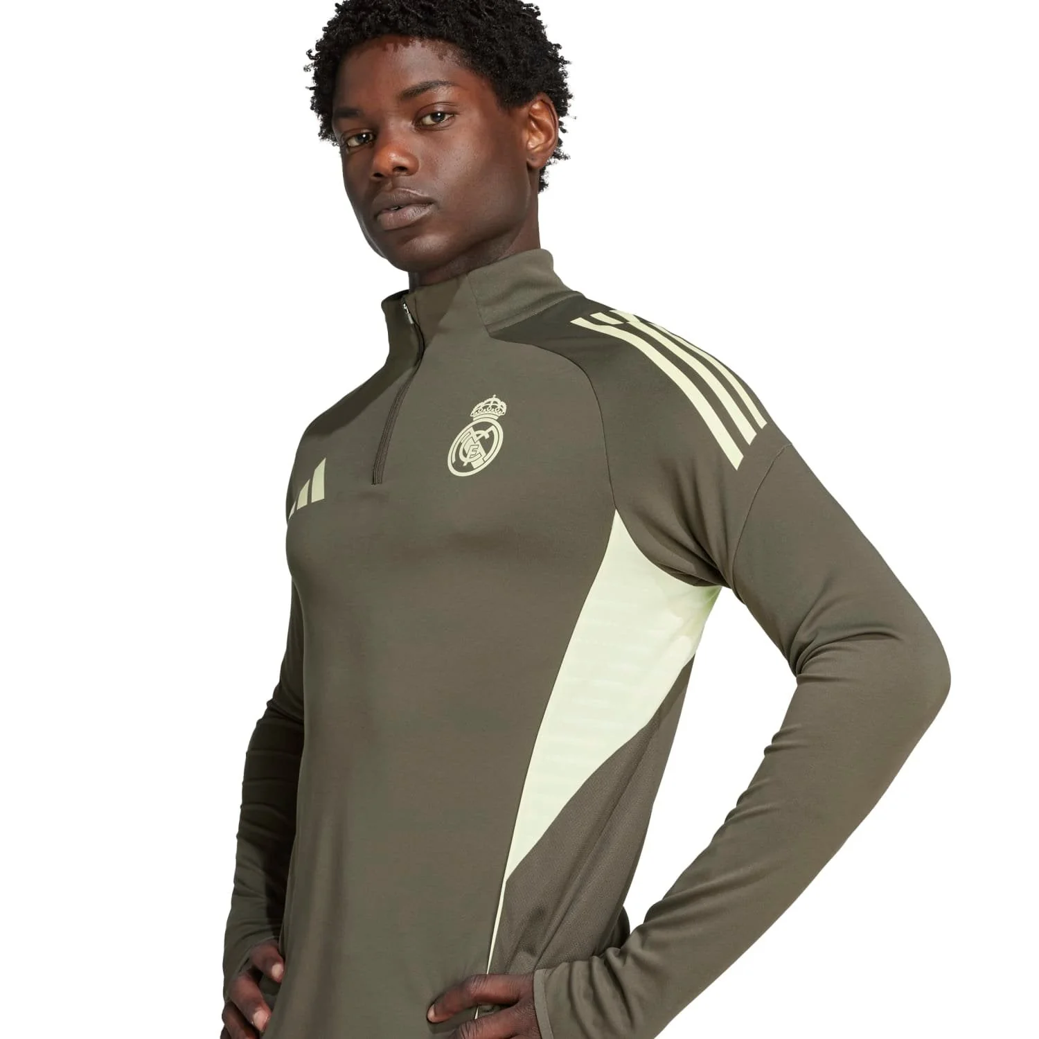 Mens adidas Training Top 25/26 Dark Olive - Image 6