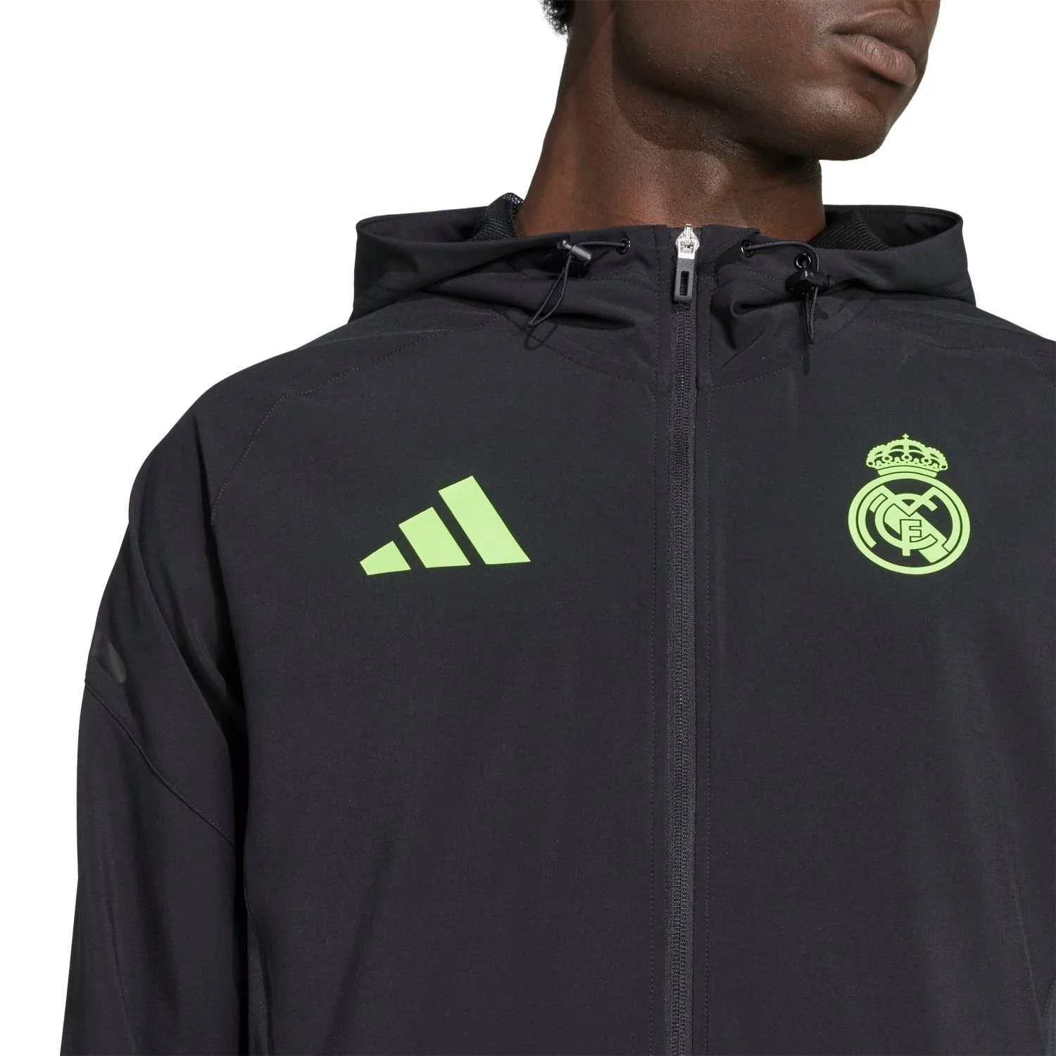Mens Tiro Vis Tech Pro Jacket Black/Lime Green - Image 4