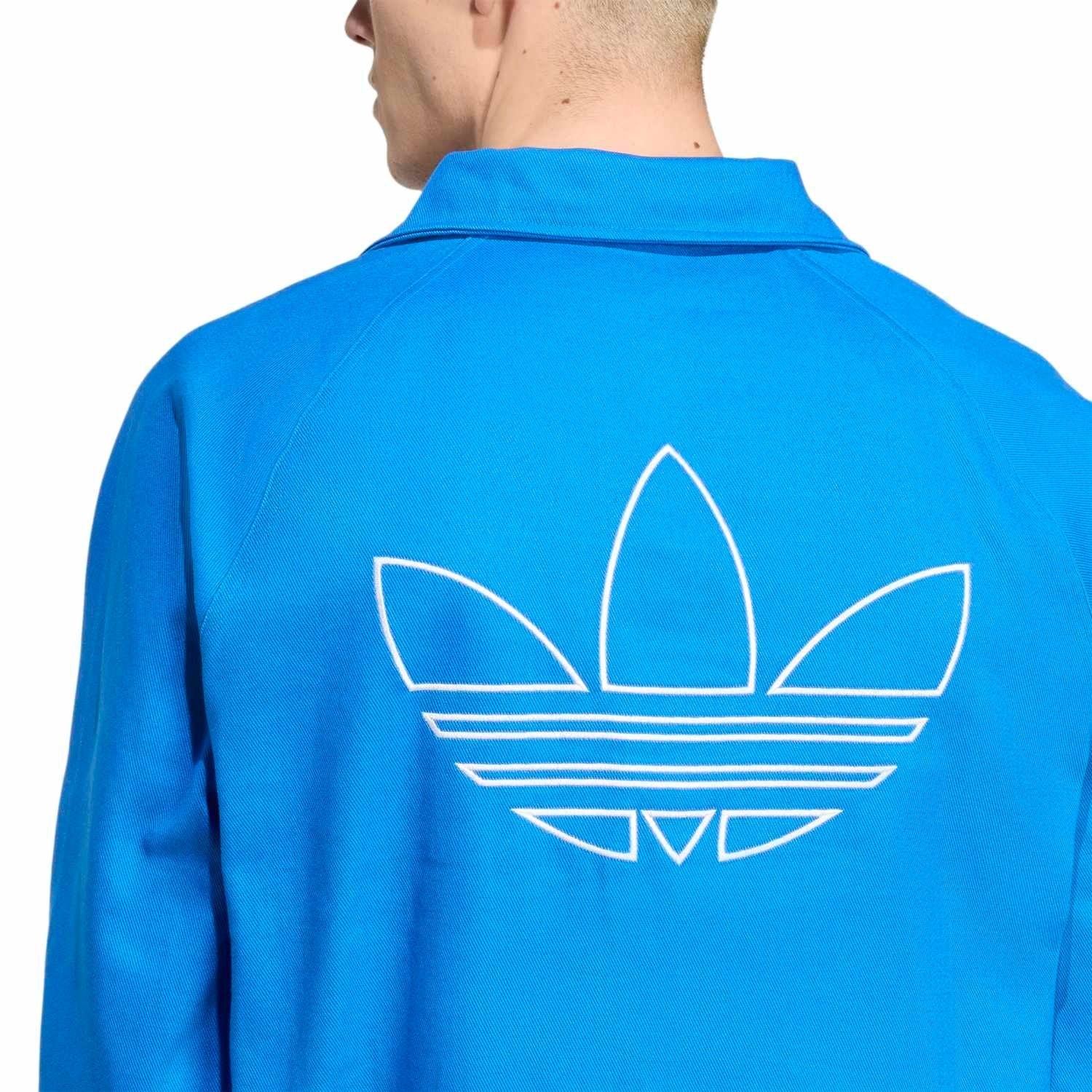 Mens adidas Originals Terrace Icons Collar Sweatshirt 25/26 Blue - Image 6