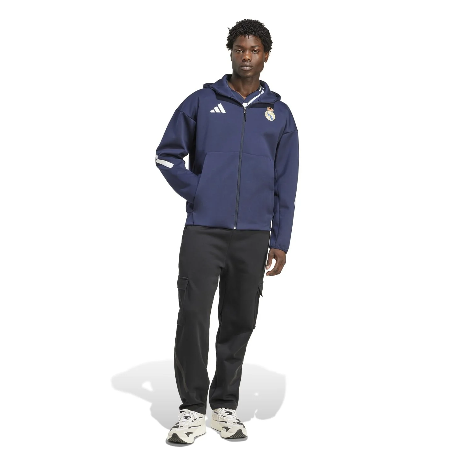 Mens adidas Anthem Jacket 25/26 Navy - Image 5