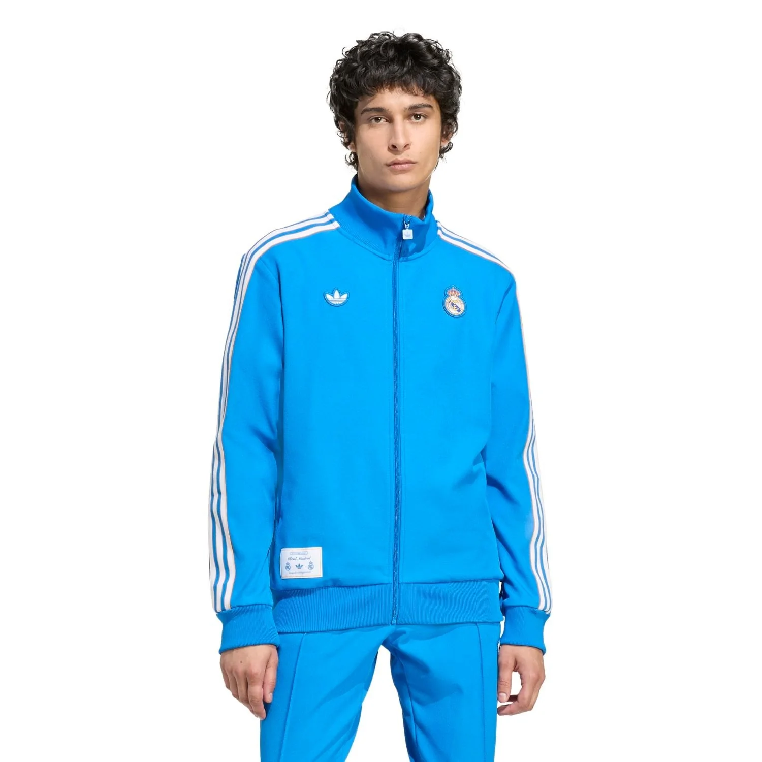 Mens adidas Originals Terrace Icons Track Top 25/26 Blue - Image 2