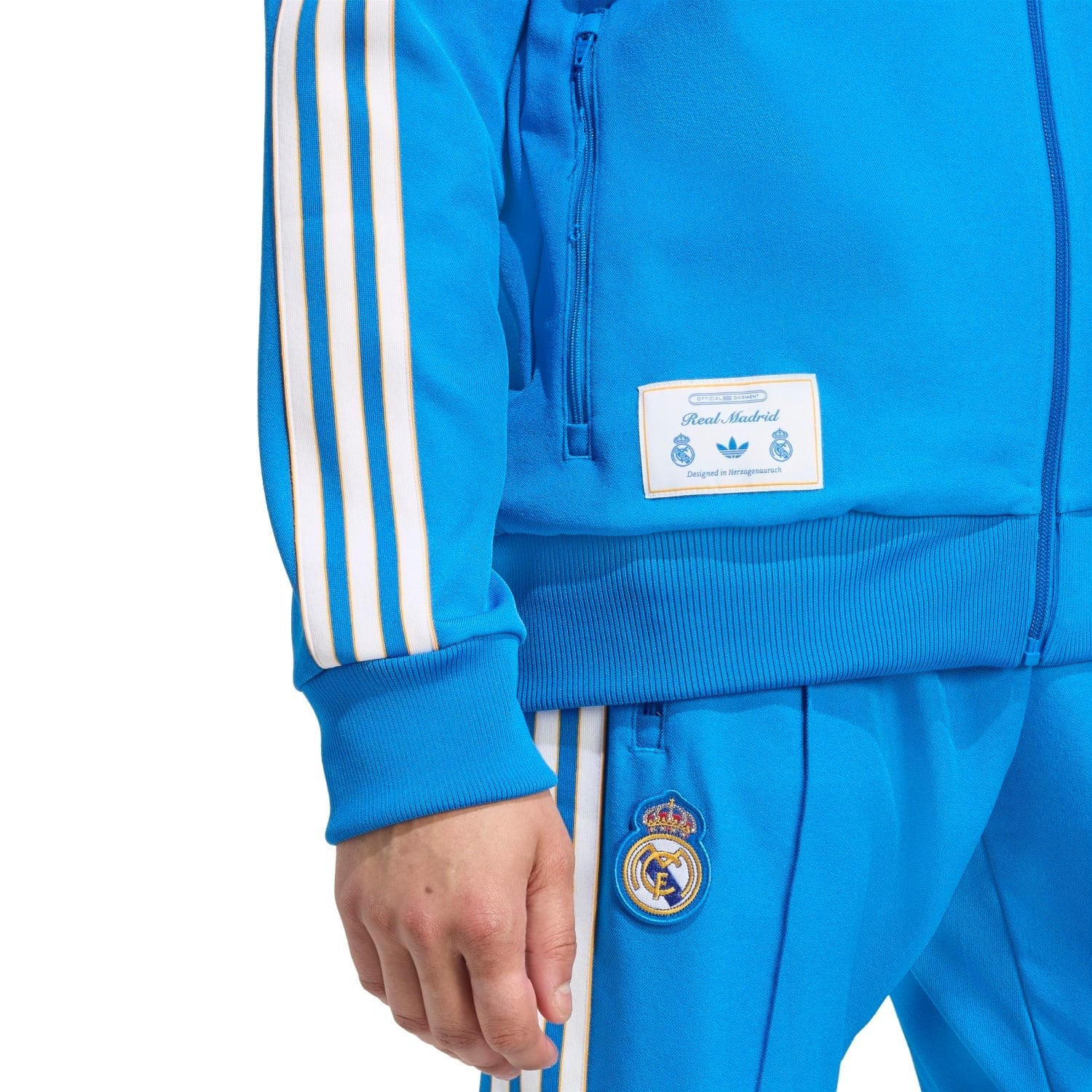Mens adidas Originals Terrace Icons Track Top 25/26 Blue - Image 4