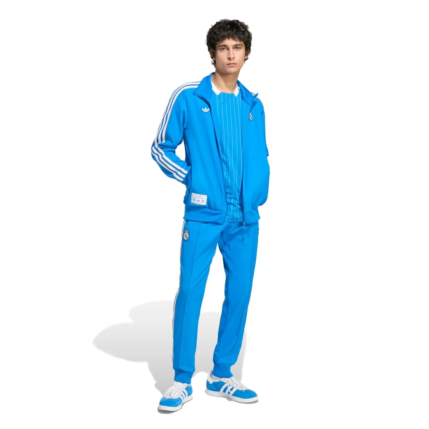 Mens adidas Originals Terrace Icons Track Top 25/26 Blue - Image 5