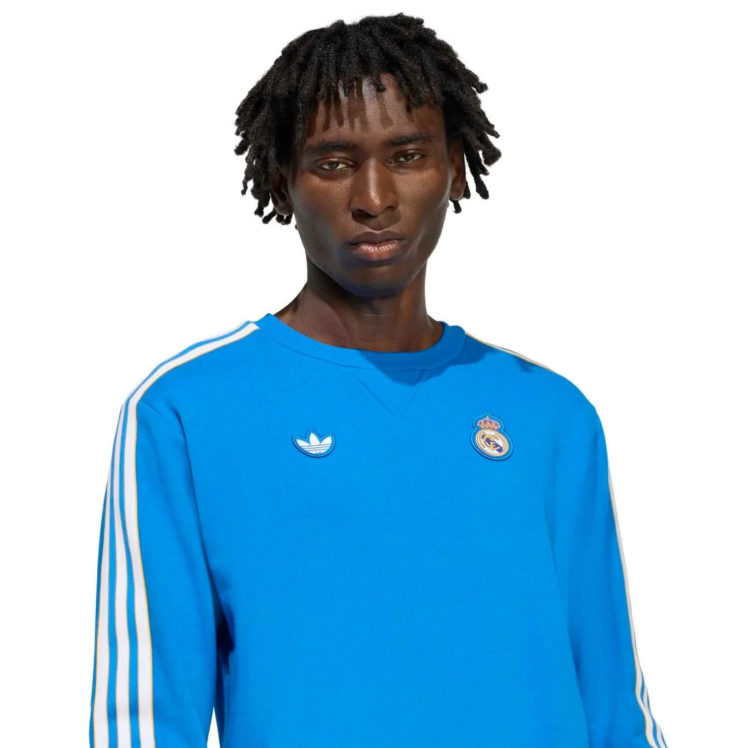 Mens adidas Originals Terrace Icons Sweatshirt 25/26 Blue - Image 3