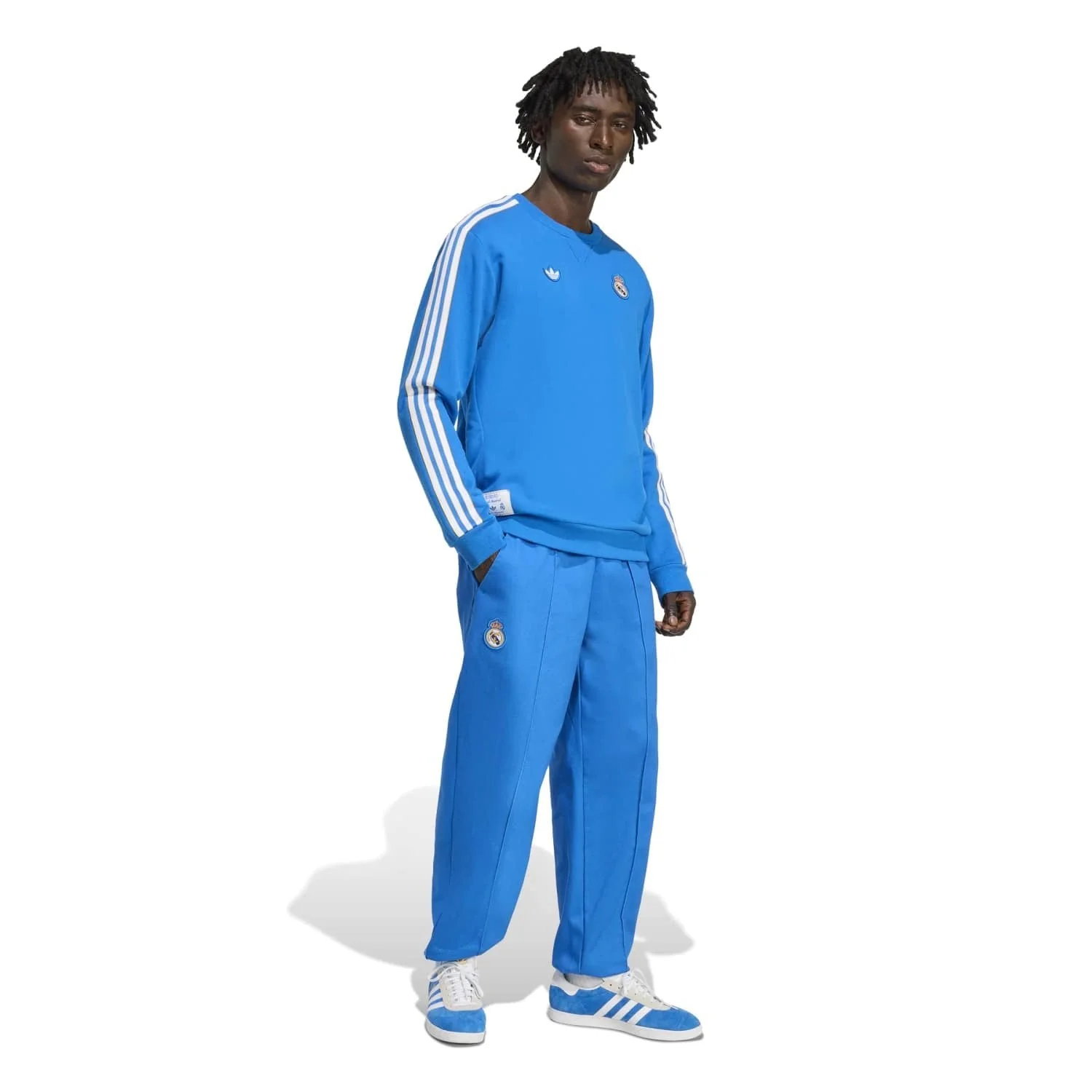 Mens adidas Originals Terrace Icons Sweatshirt 25/26 Blue - Image 4