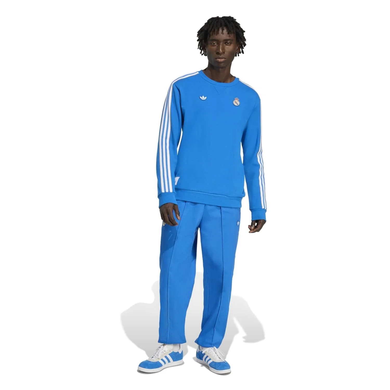 Mens adidas Originals Terrace Icons Sweatshirt 25/26 Blue - Image 5
