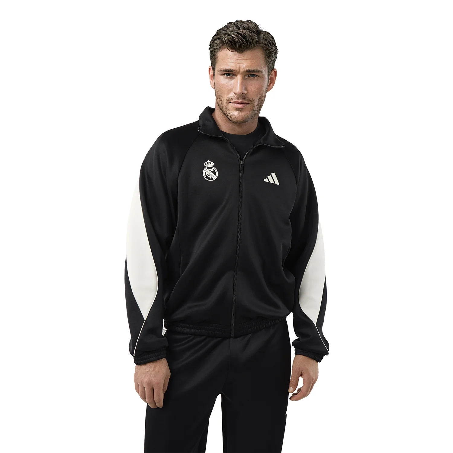 Mens adidas Stadium Tracksuit Jacket Black - Image 6