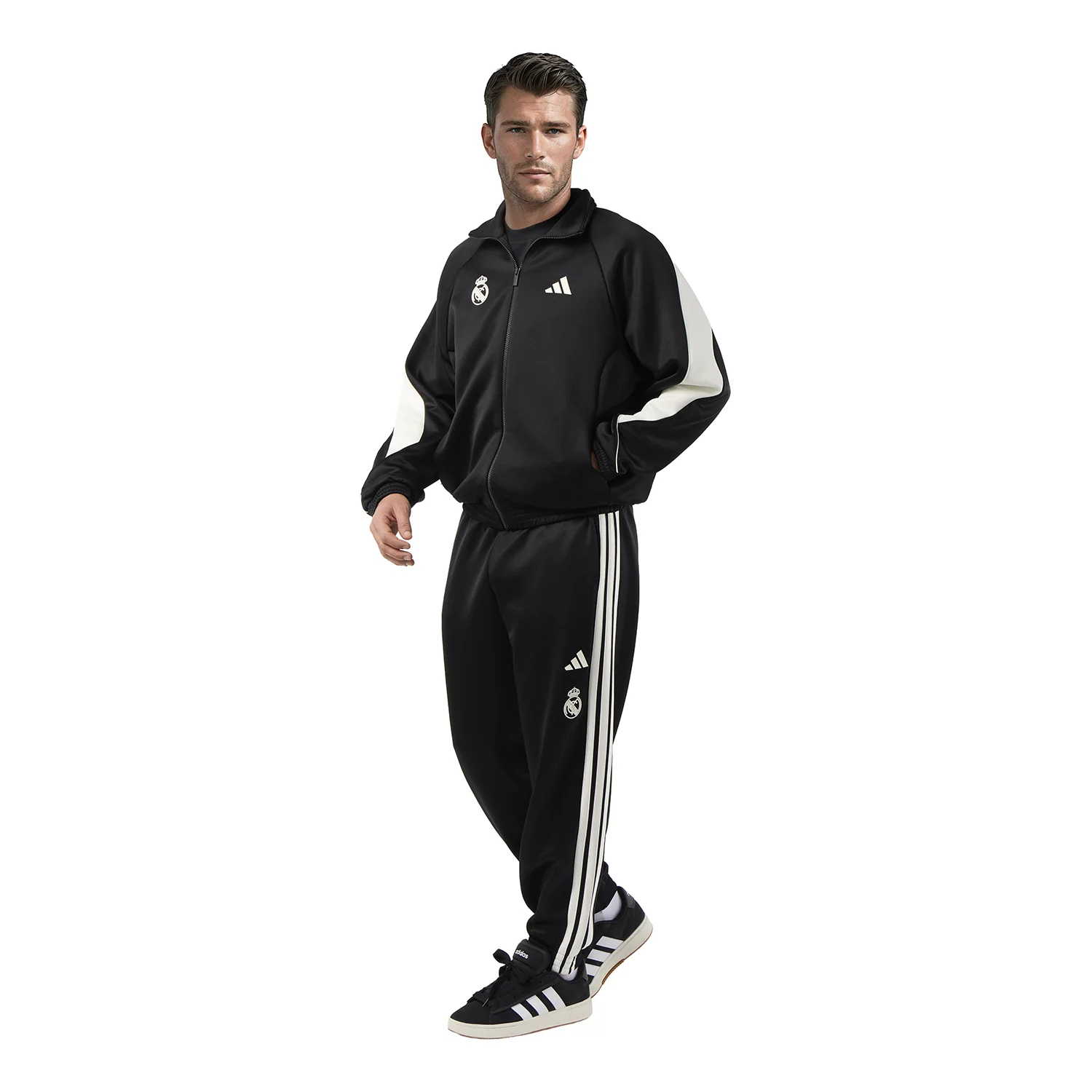 Mens adidas Stadium Tracksuit Jacket Black - Image 7