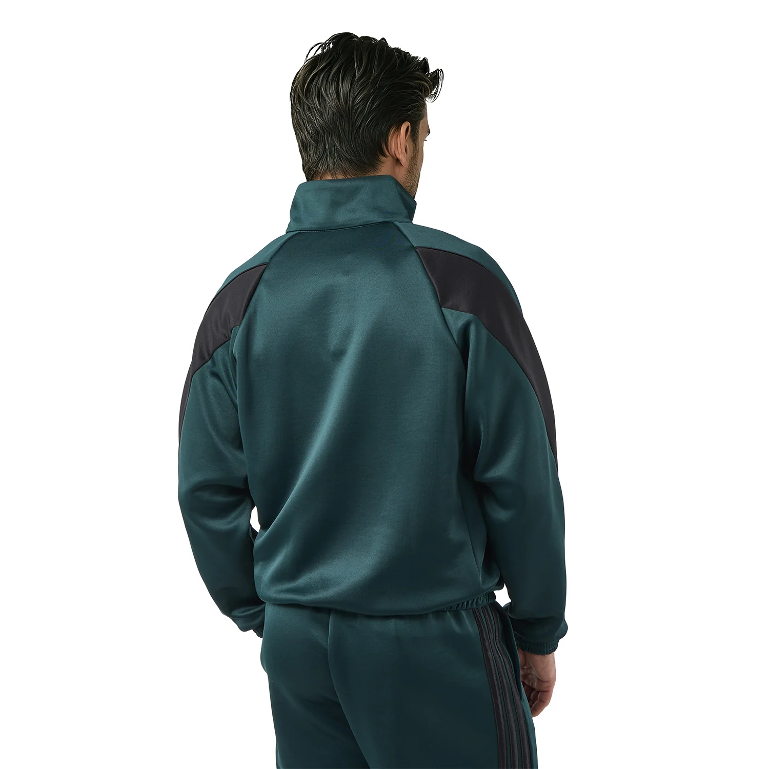 Mens adidas Stadium Tracksuit Jacket Green - Image 4