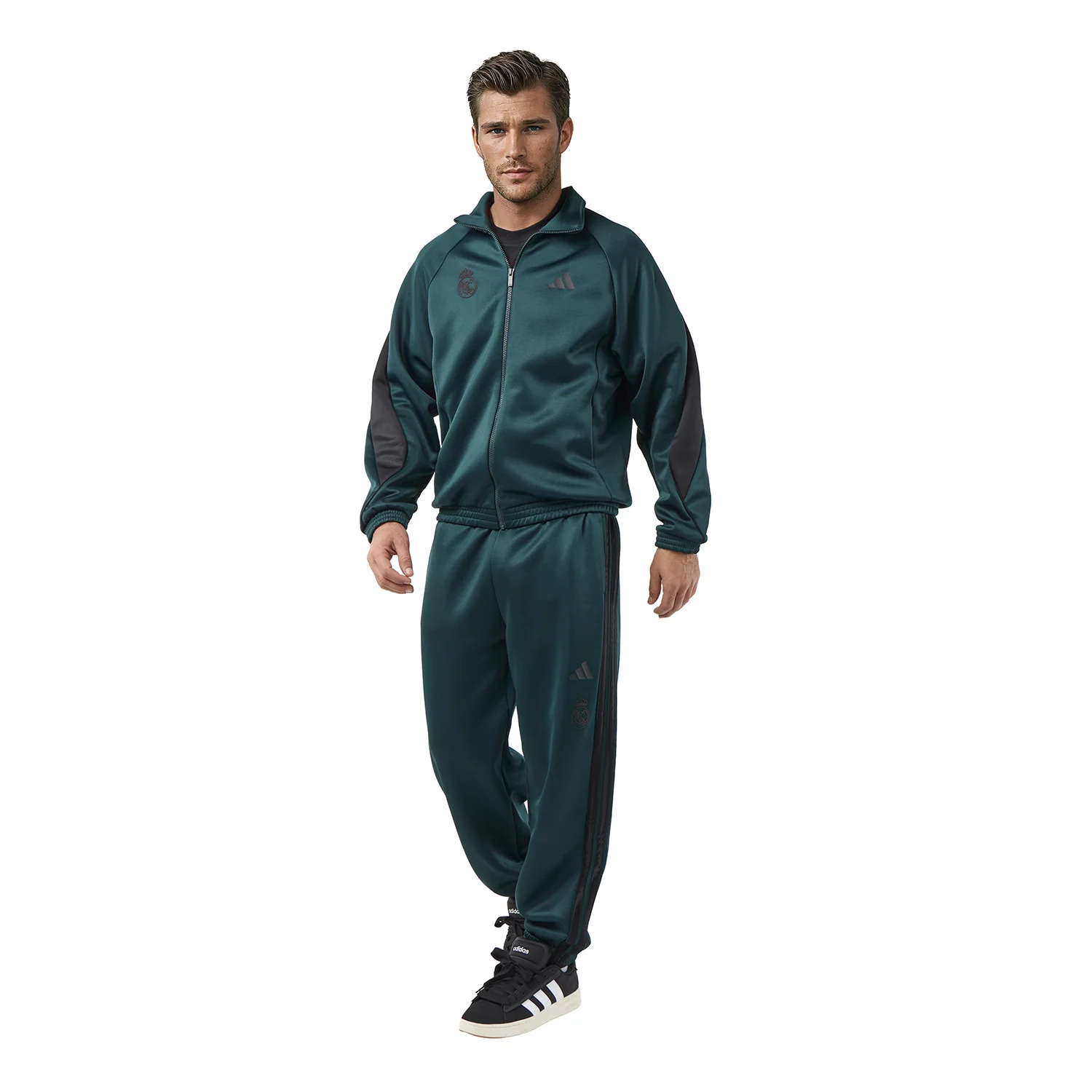 Mens adidas Stadium Tracksuit Jacket Green - Image 7