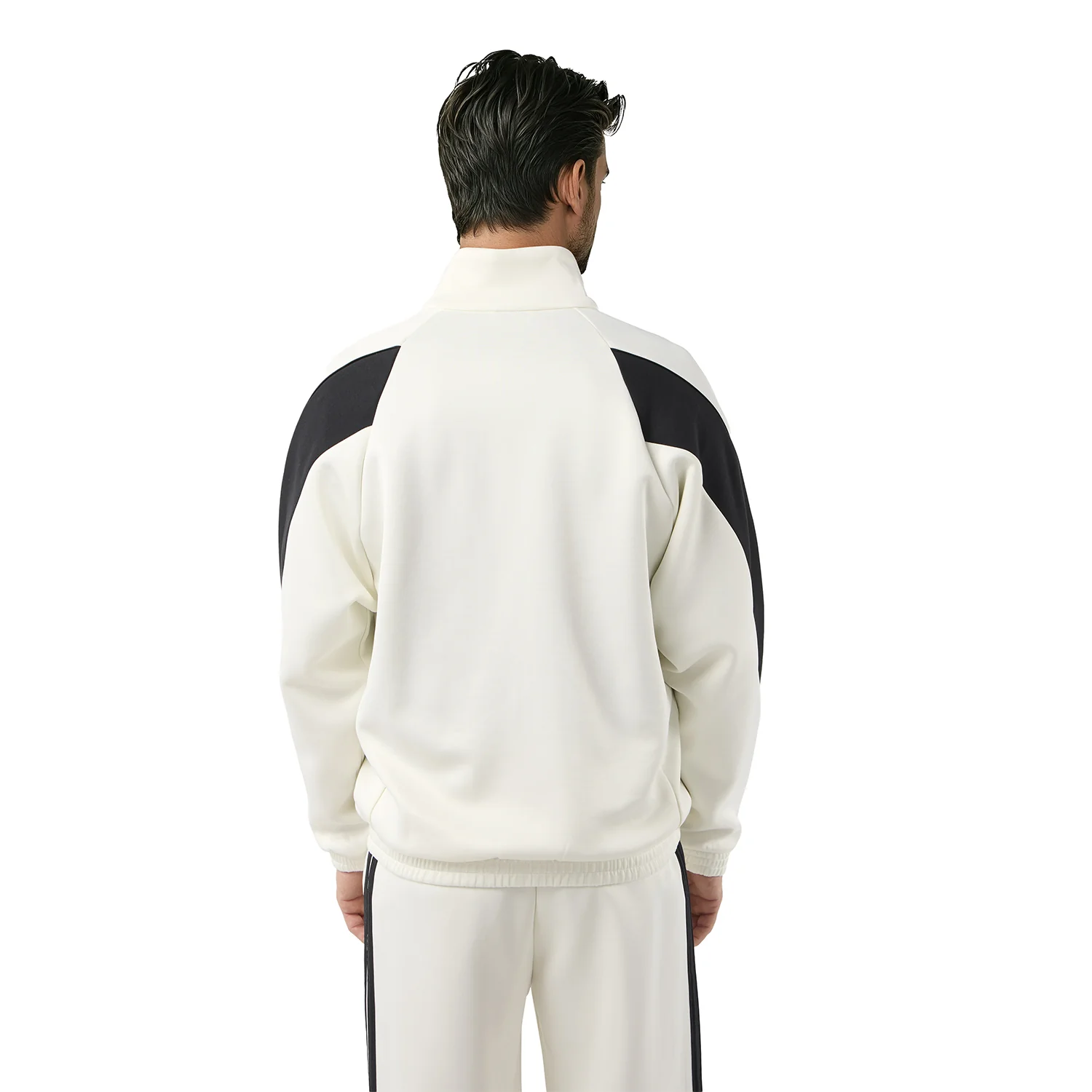 Mens adidas Stadium Tracksuit Jacket White - Image 4