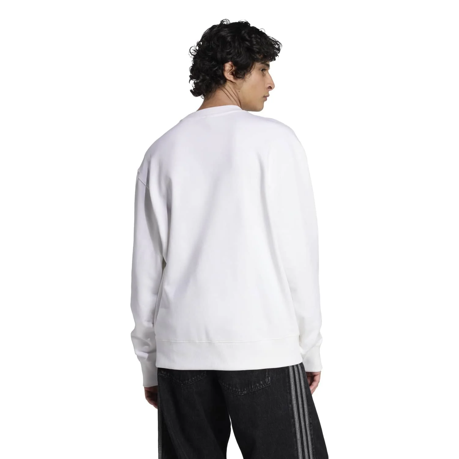 Mens adidas Originals LFSTLR Sweatshirt 25/26 White - Image 2