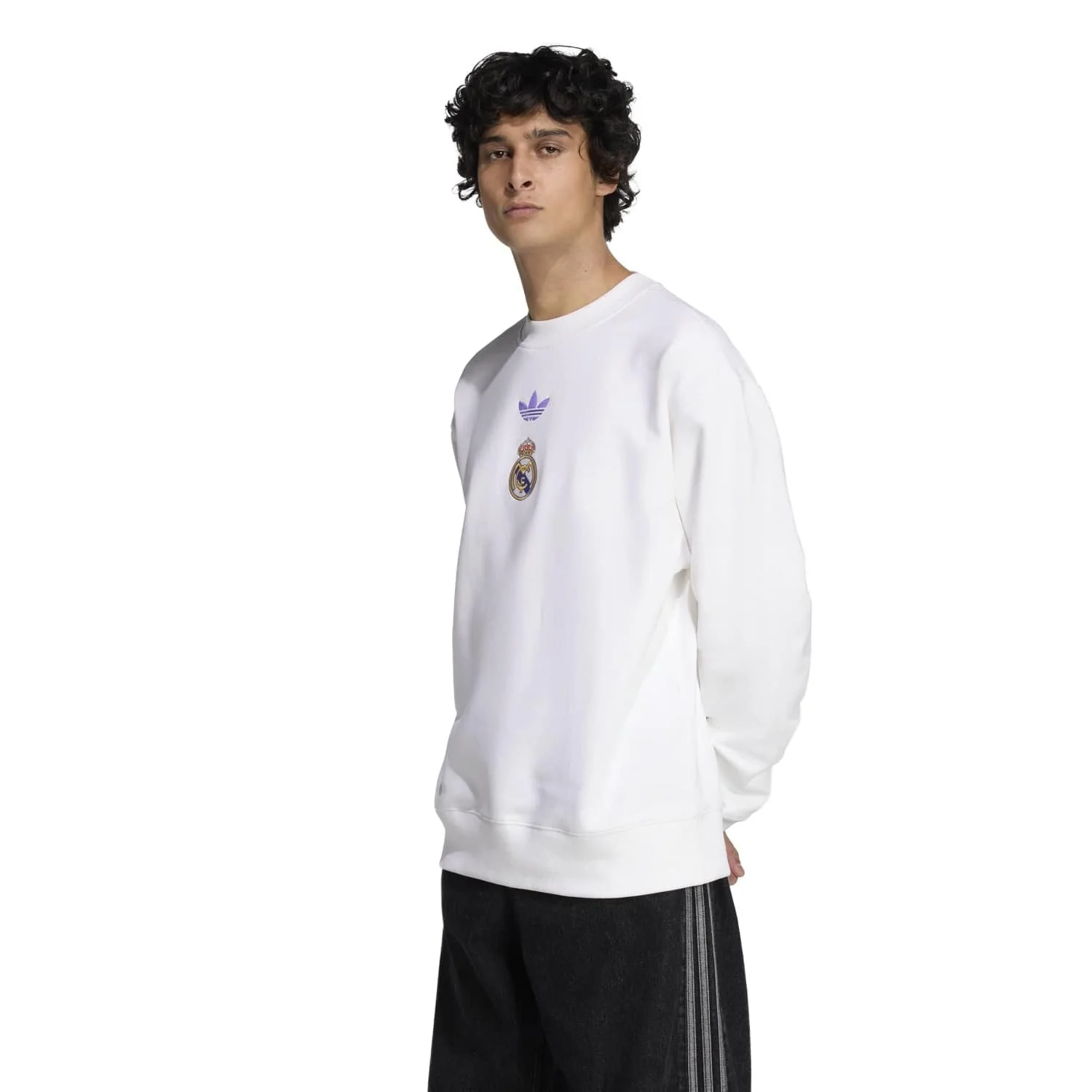 Mens adidas Originals LFSTLR Sweatshirt 25/26 White - Image 3