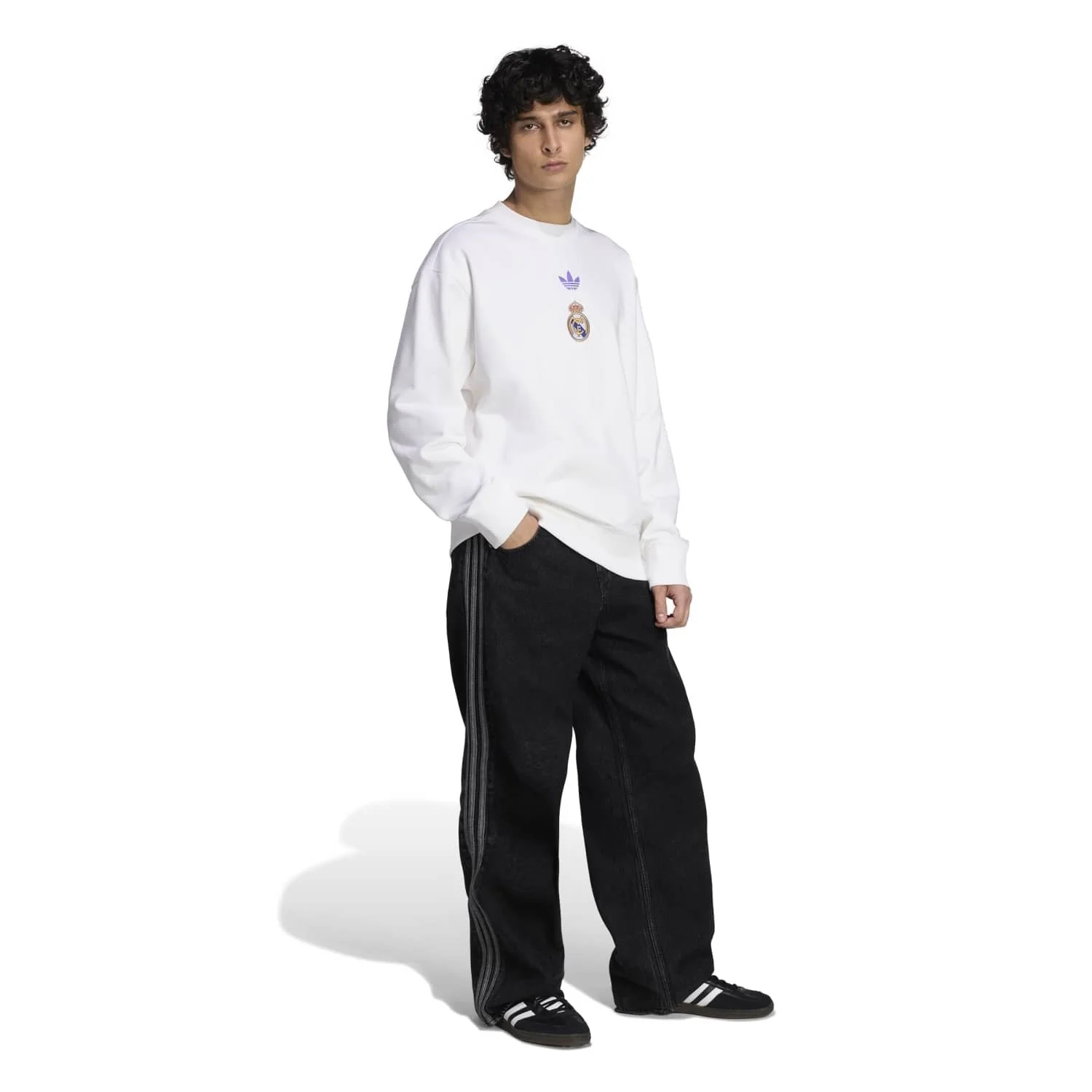Mens adidas Originals LFSTLR Sweatshirt 25/26 White - Image 5