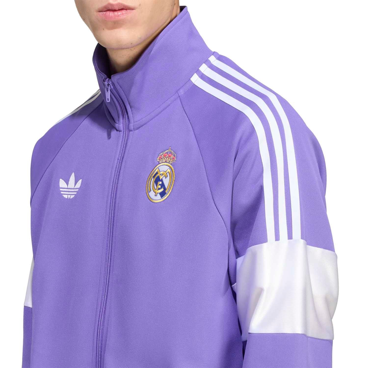 Mens adidas Originals LFSTLR Track Top 25/26 Purple - Image 5