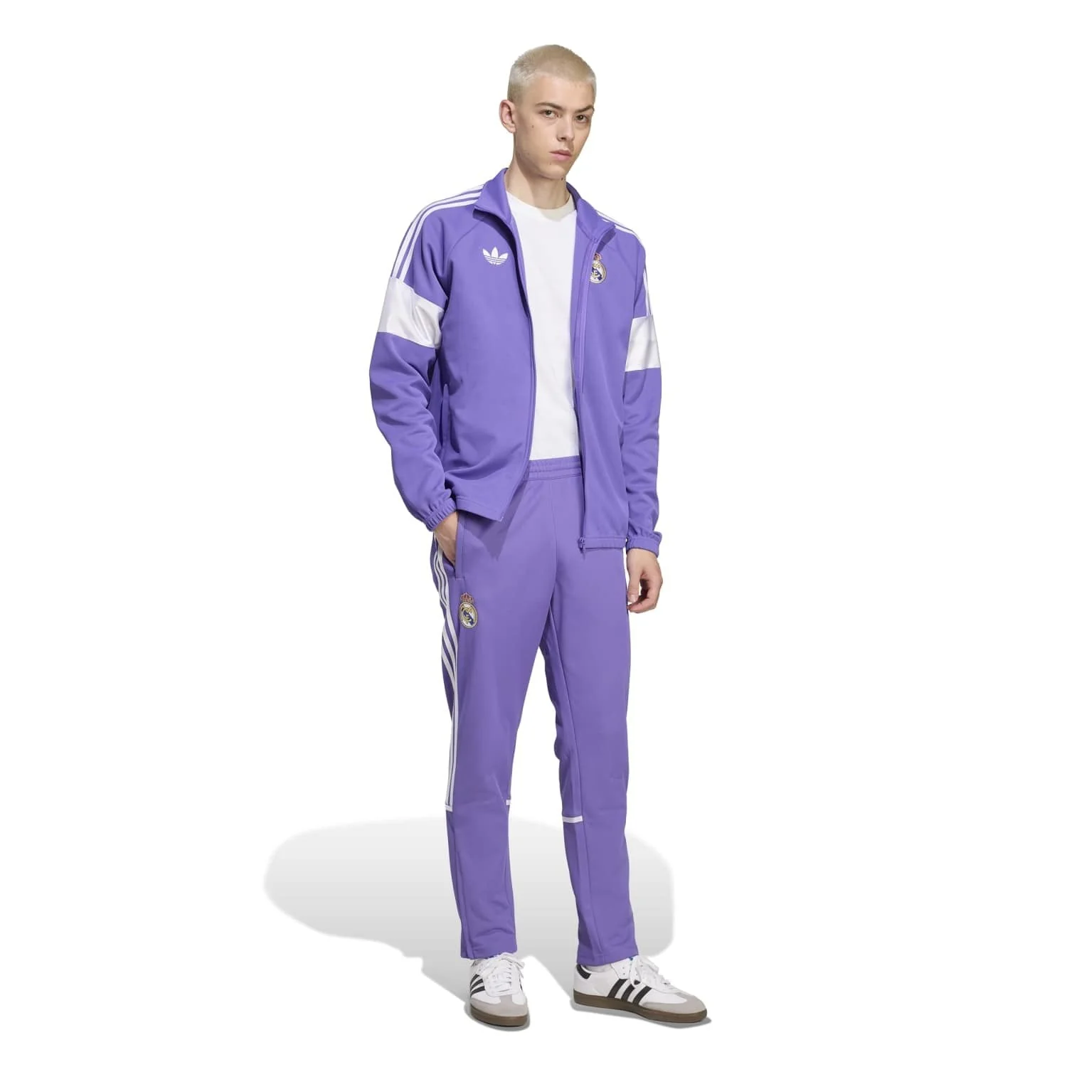Mens adidas Originals LFSTLR Track Top 25/26 Purple - Image 6
