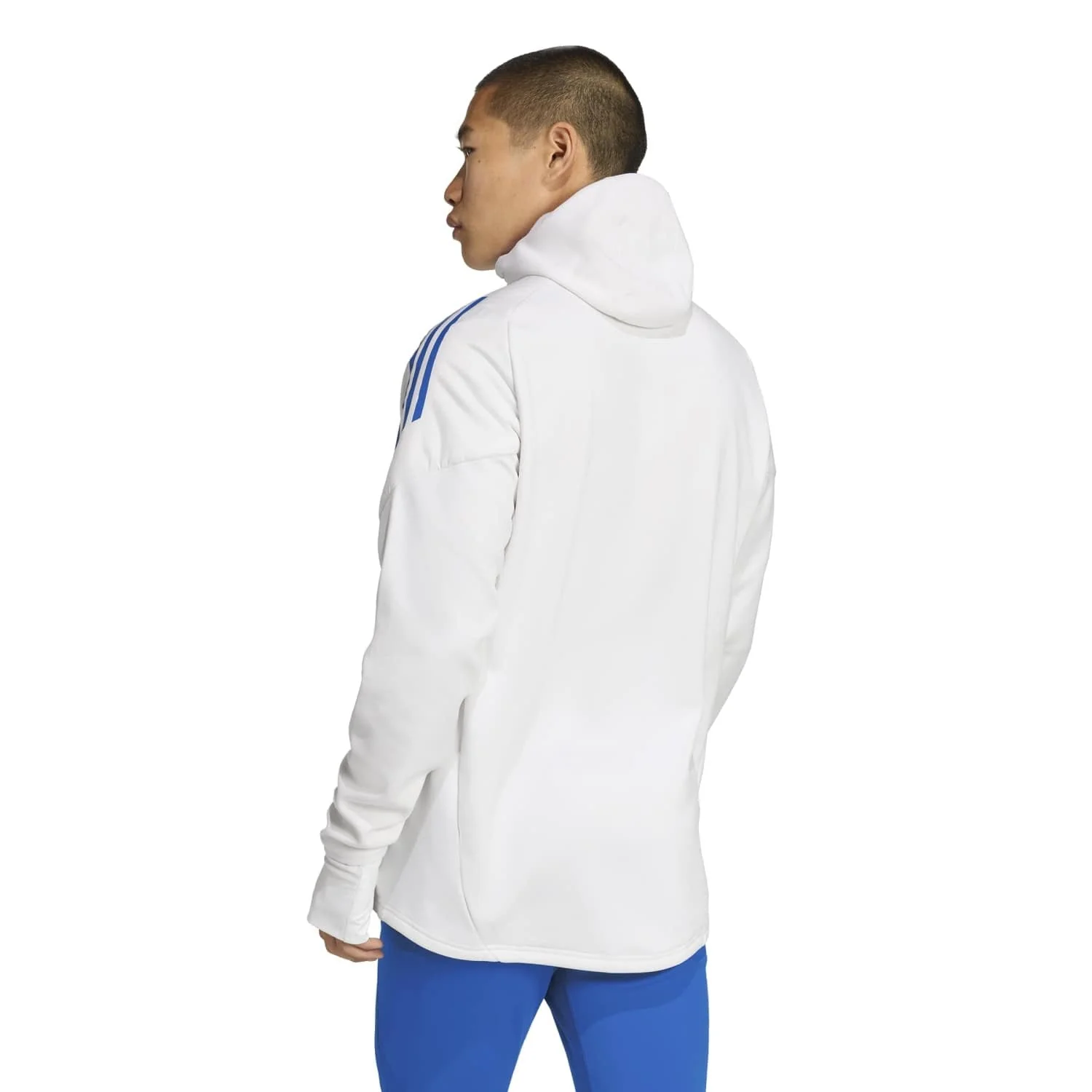 Mens adidas UCL Training Winter Top 25/26 White - Image 5