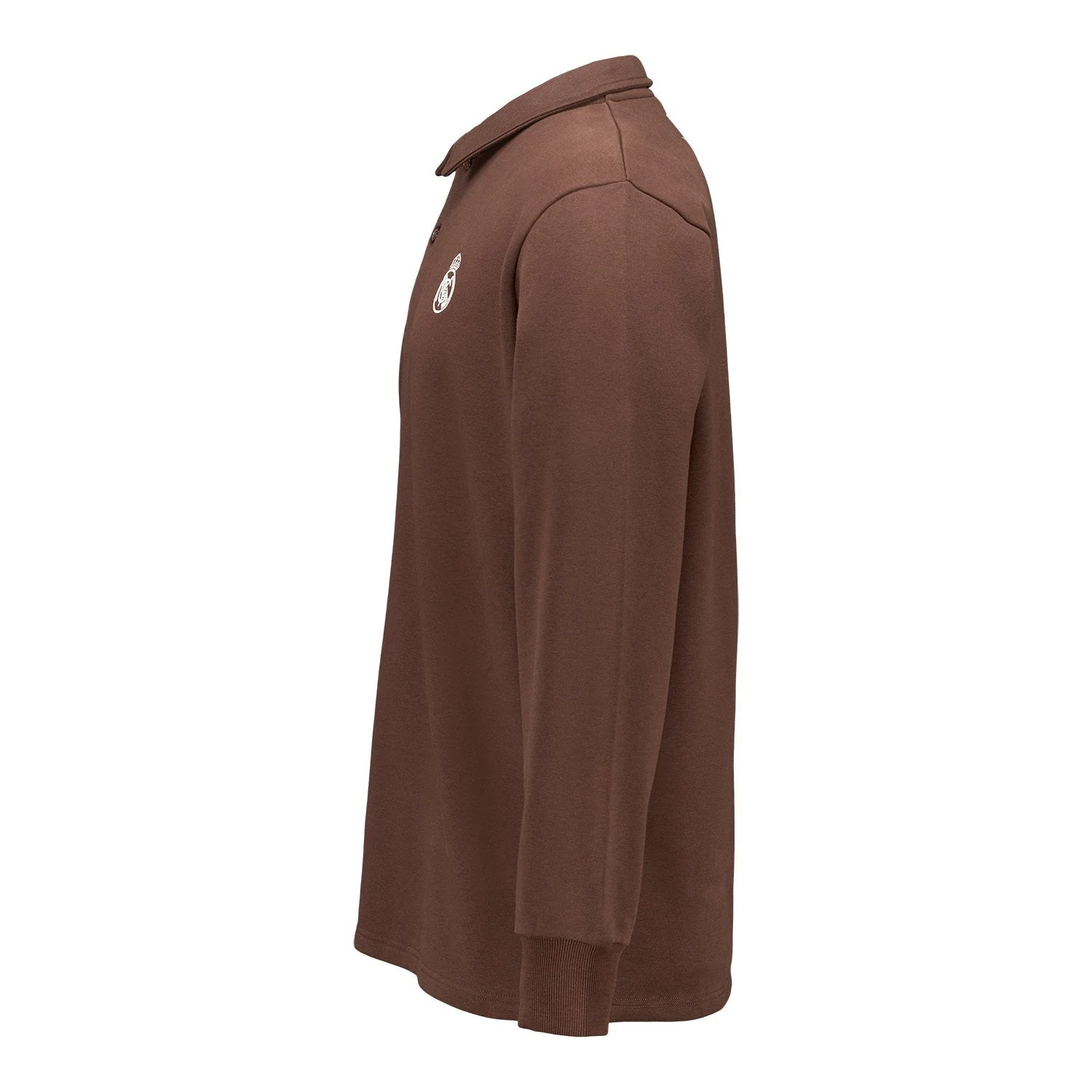 Men’s Classic Brown Polo Sweatshirt - Image 4