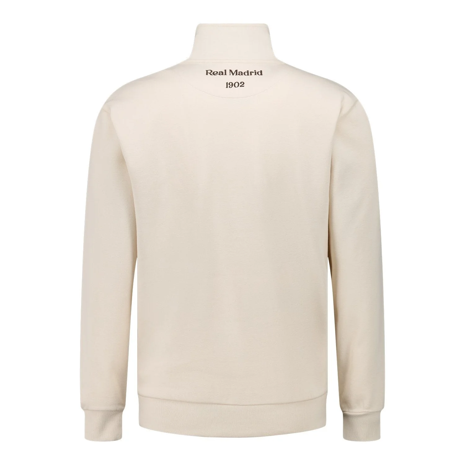 Men’s Beige Classic Zip Sweatshirt - Image 3