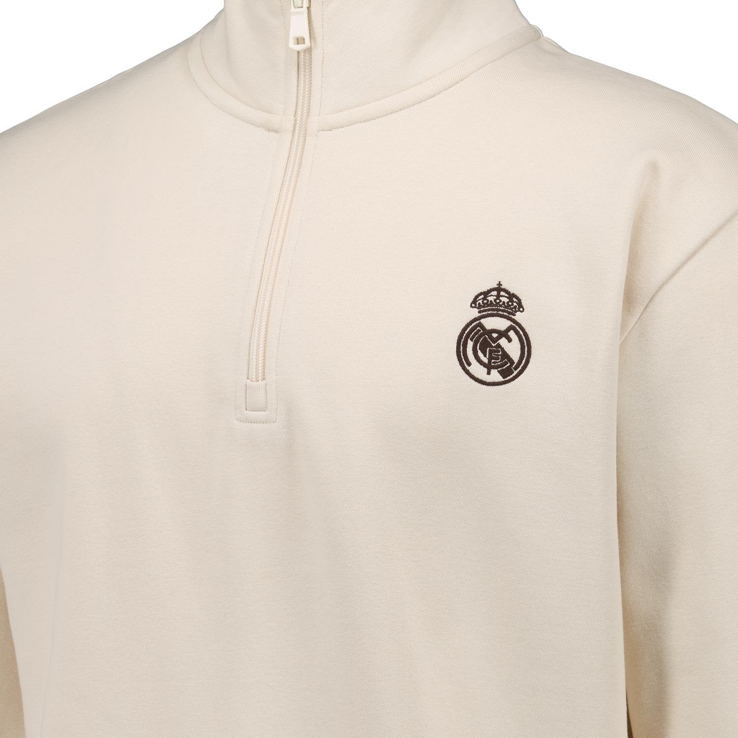 Men’s Beige Classic Zip Sweatshirt - Image 4
