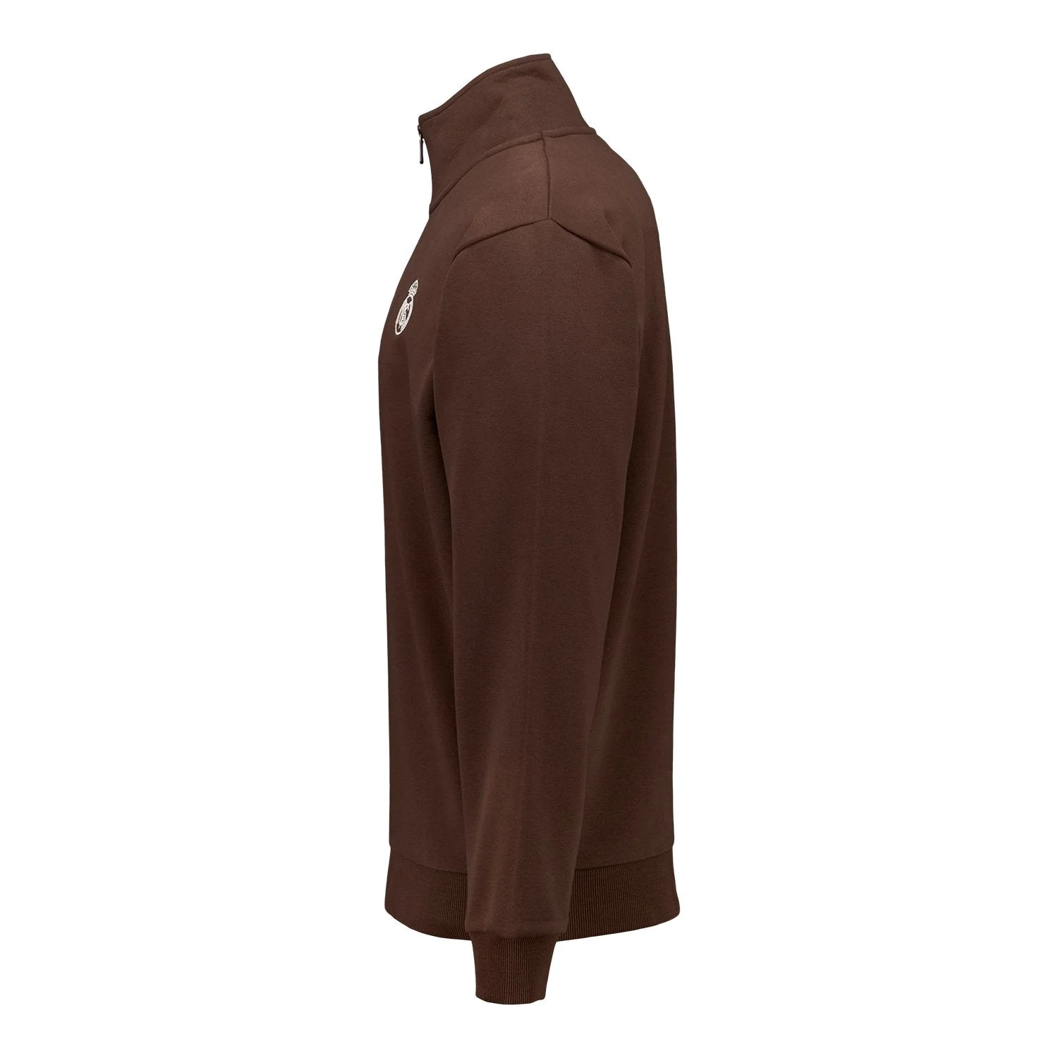 Men’s Classic Brown Zip-Up Sweatshirt - Image 5