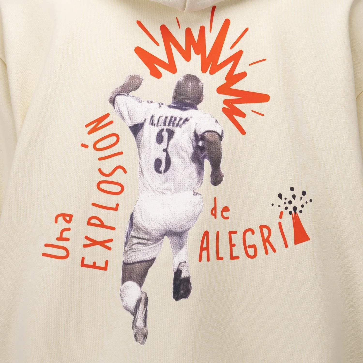 Mens Hoodie Roberto Carlos adidas Magic Moments Beige - Image 4