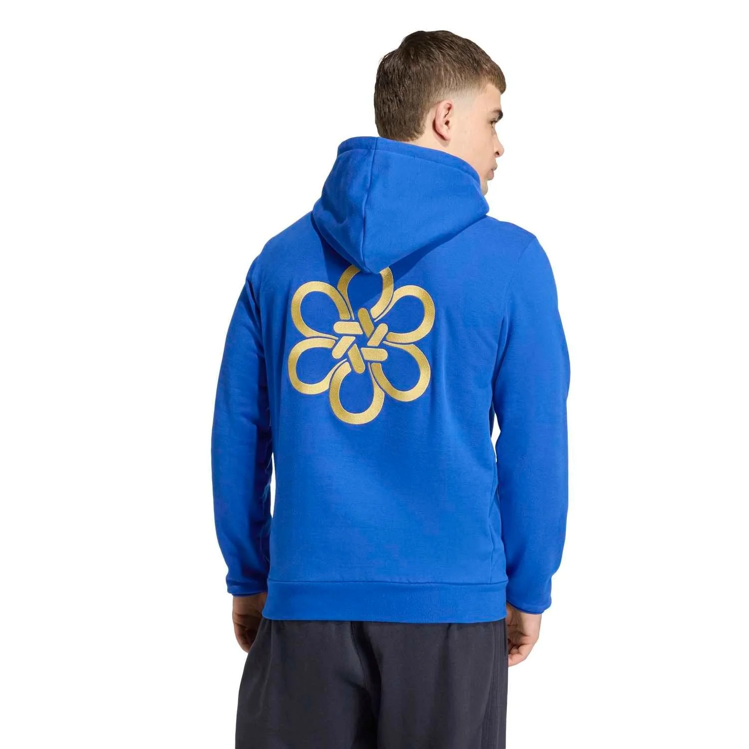 Mens adidas Chinese Knot Pack Hoodie 25/26 Blue - Image 3
