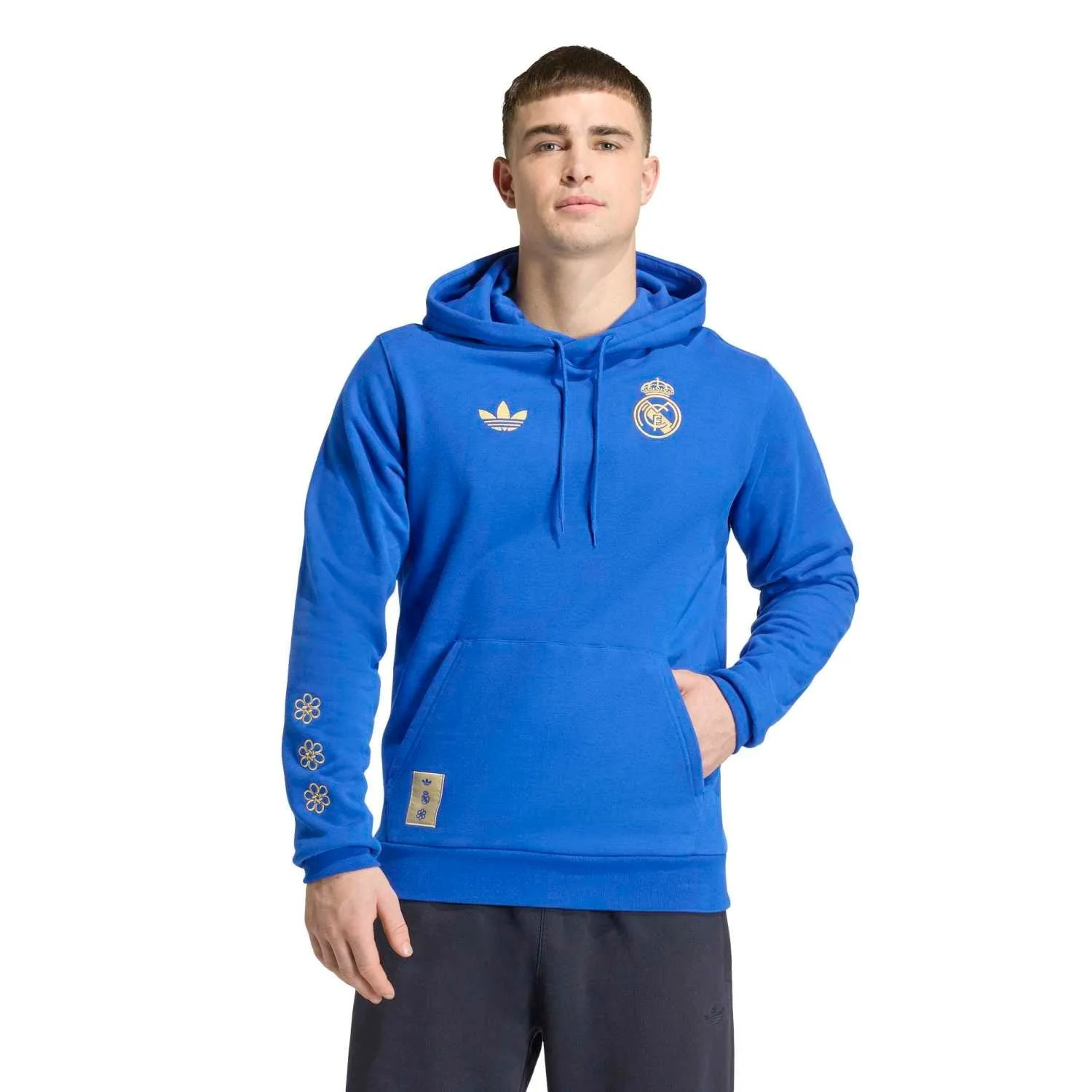 Mens adidas Chinese Knot Pack Hoodie 25/26 Blue - Image 4