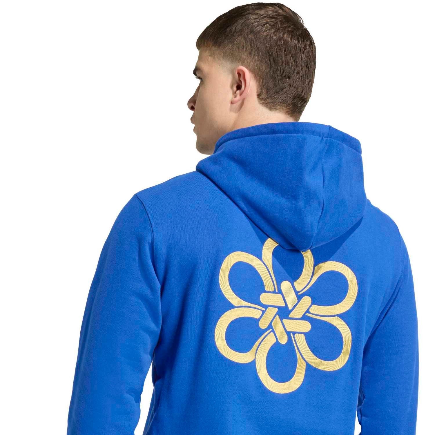 Mens adidas Chinese Knot Pack Hoodie 25/26 Blue - Image 5